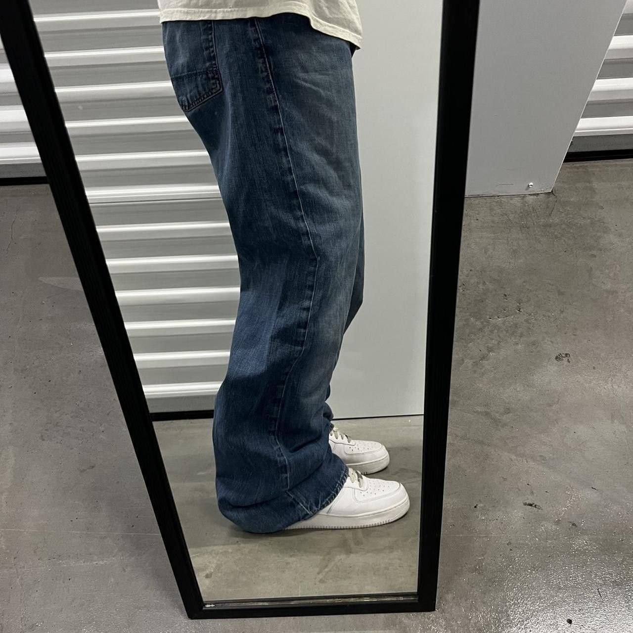 Polo Ralph Lauren Crazy Vintage Y2K/2000s Super Baggy Ralph Lauren Designer Dark blue wash Grunge Denim Jeans! Size US 36 / EU 52 - 2 Thumbnail