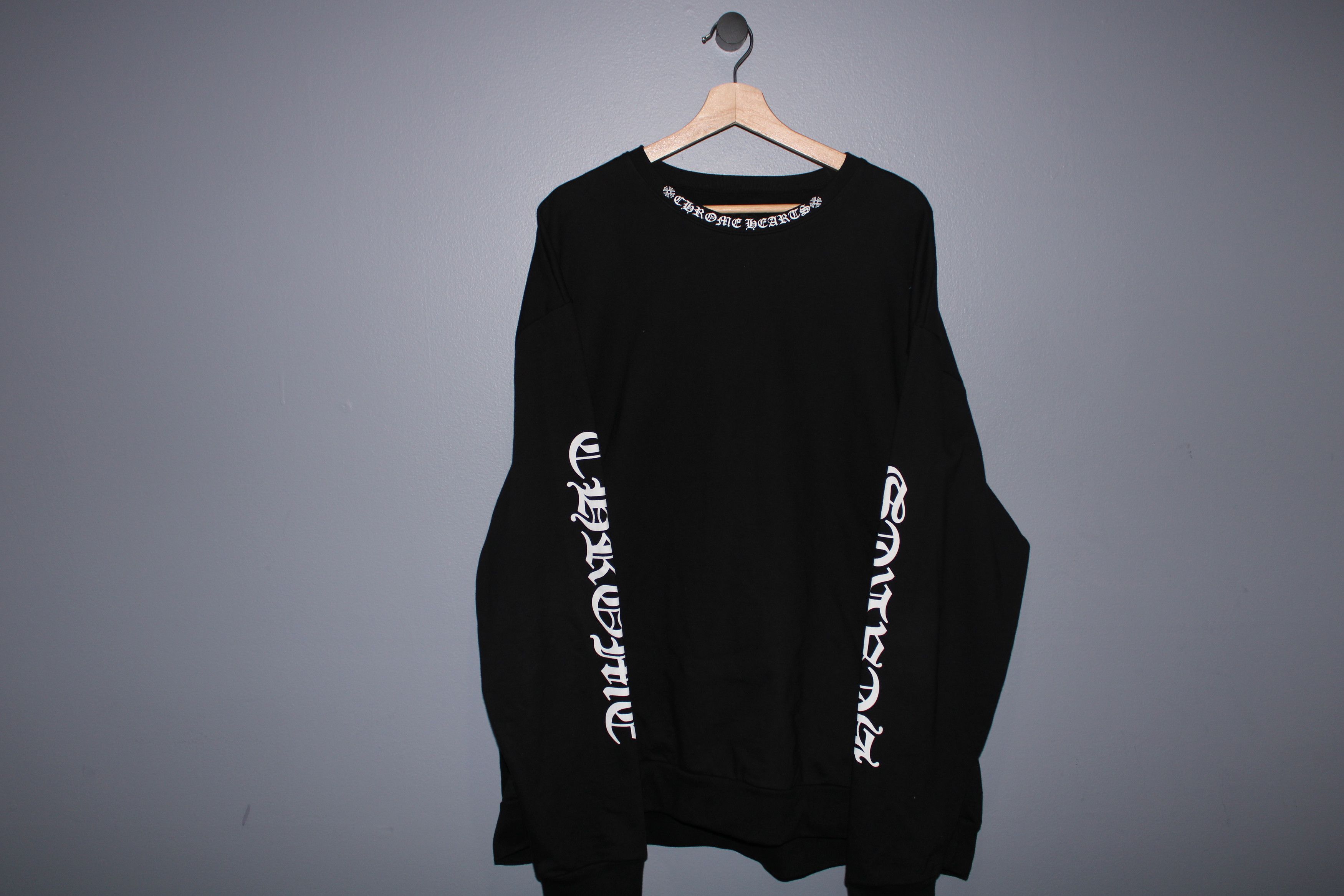 Chrome Hearts CHROME HEARTS NECKLOGO CREWNECK Size US XL / EU 56 / 4 - 1 Thumbnail