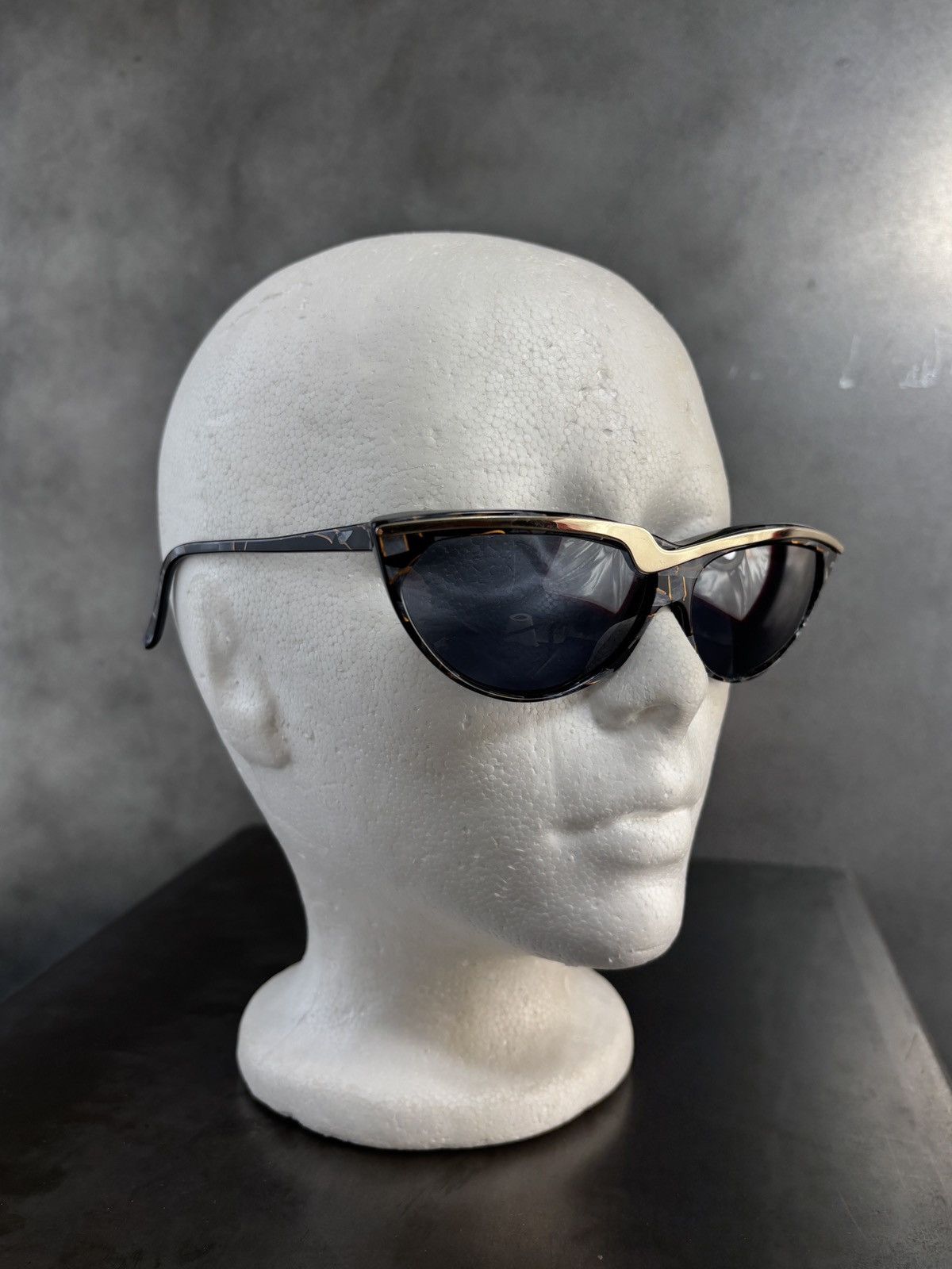 Alain Mikli × Vintage 1980s Alain Mikli Sunglasses Vintage Asymmetrical Marble 098 Size ONE SIZE - 5 Thumbnail