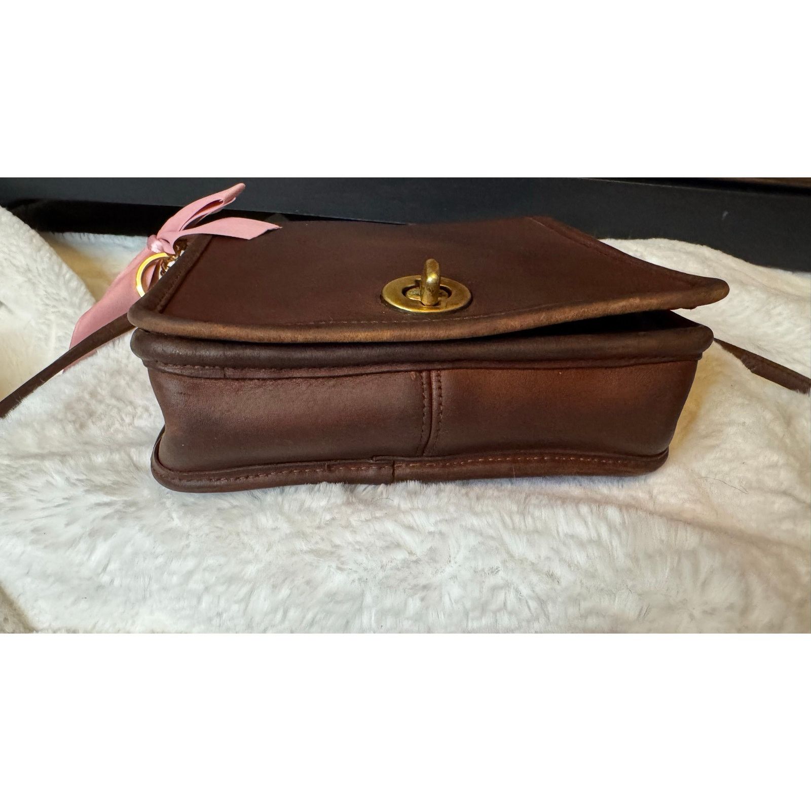 Coach RARE VELVET Coach Vintage Washed Aniline Leather Crossbody Size ONE SIZE - 3 Thumbnail