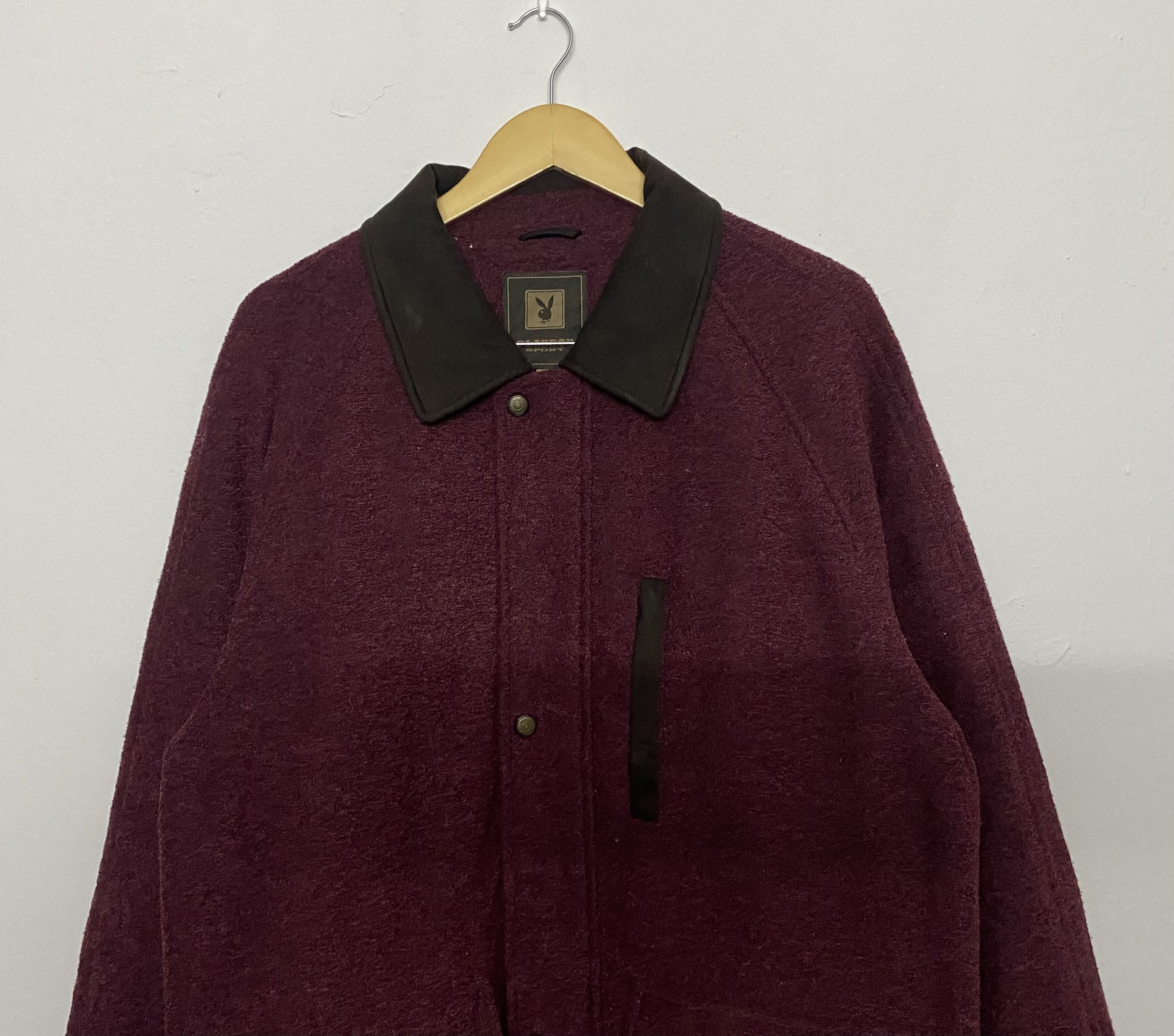 Playboy Vintage Playboy Sport Wool Barn Jacket Red Plaid Lined Size US L / EU 52-54 / 3 - 5 Thumbnail