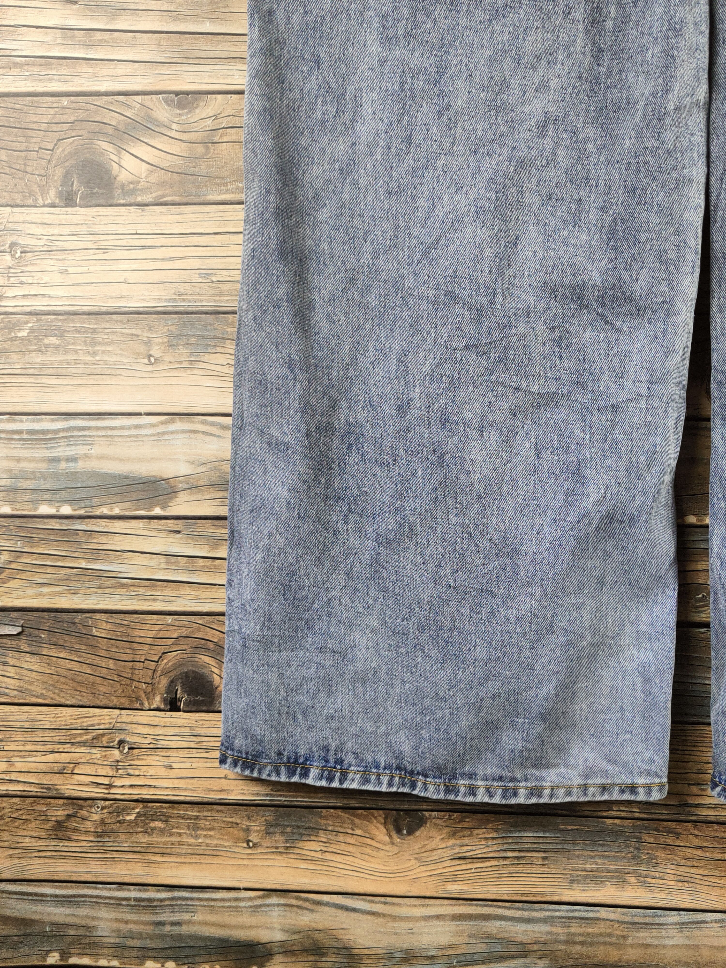 Japanese Brand D Japan Palazo Blue Distressed Ripped denim Jeans #S2912 Size 30" / US 8 / IT 44 - 9 Thumbnail