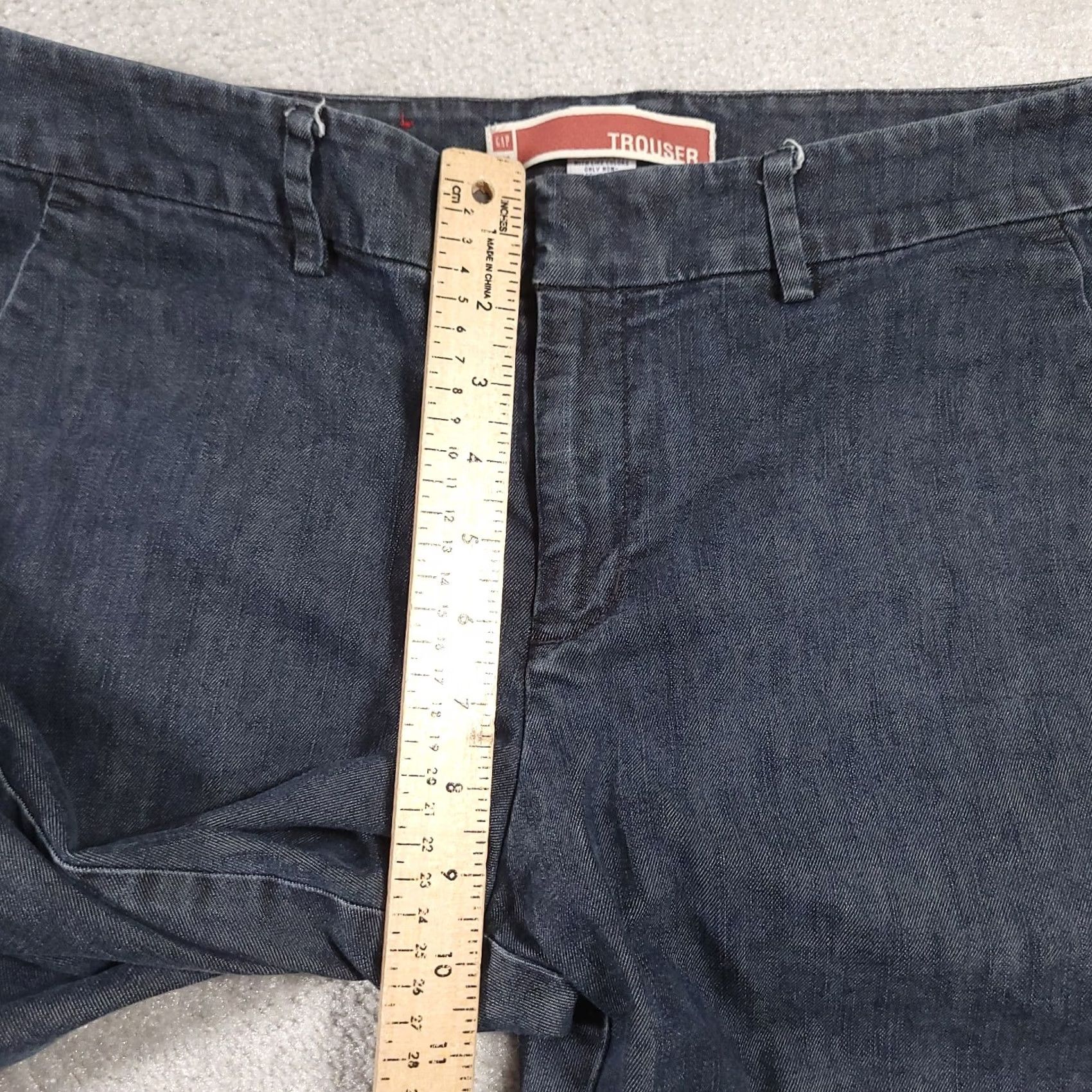 Gap Gap Womens 12 Blue Wide-Leg Capri Pants Business Casual Cropped Stretch Size 34" / US 12 / IT 48 - 7 Thumbnail