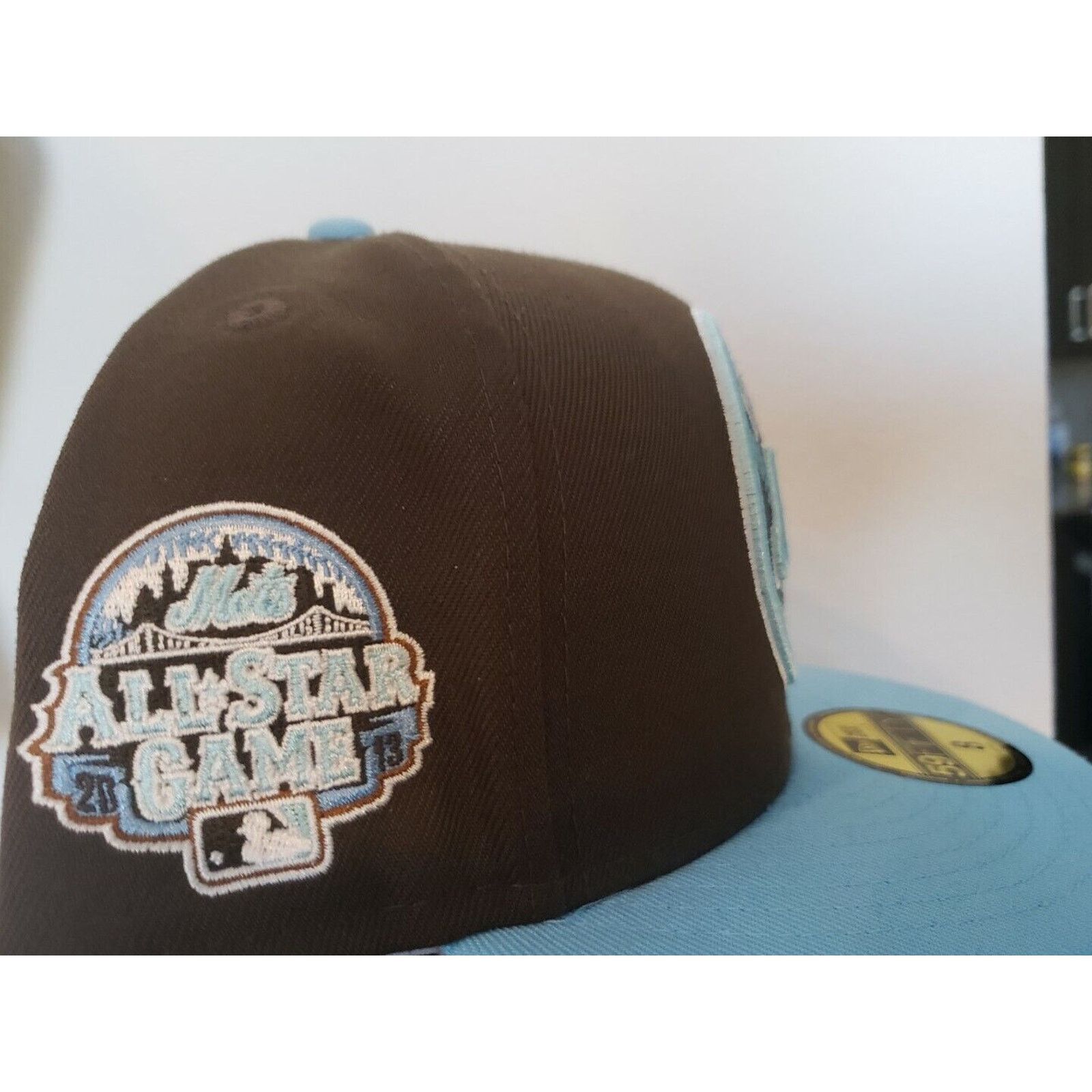 New Era New York Mets Hat 2013 ASG Patch Size 8 Fitted Blue New Era Size ONE SIZE - 3 Thumbnail