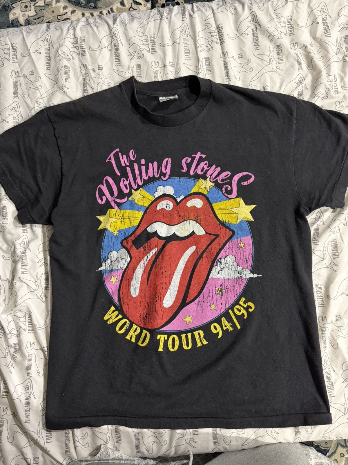 Vintage 1994 rolling stones world tour tee shirt Size US L / EU 52-54 / 3 - 1 Thumbnail