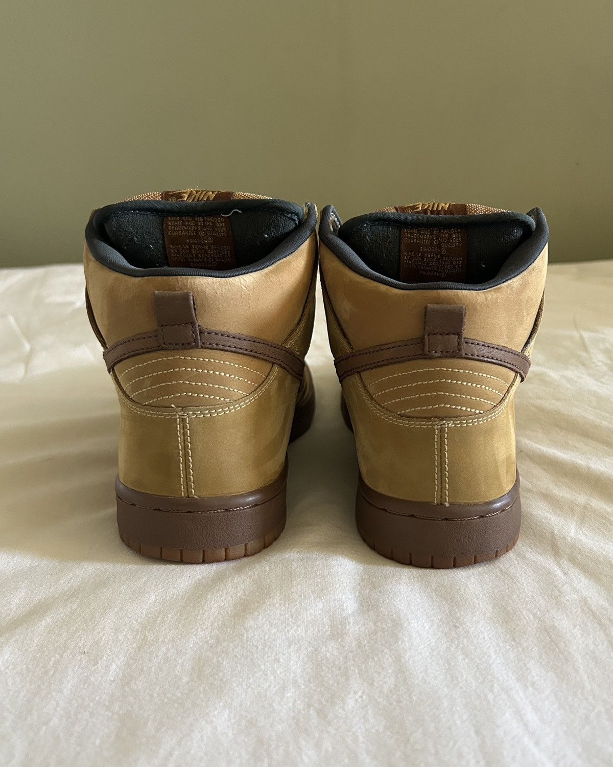 Nike × Vintage 2002 Nike Dunk High Pro Wheat/Bison Size US 10 / EU 43 - 6 Thumbnail