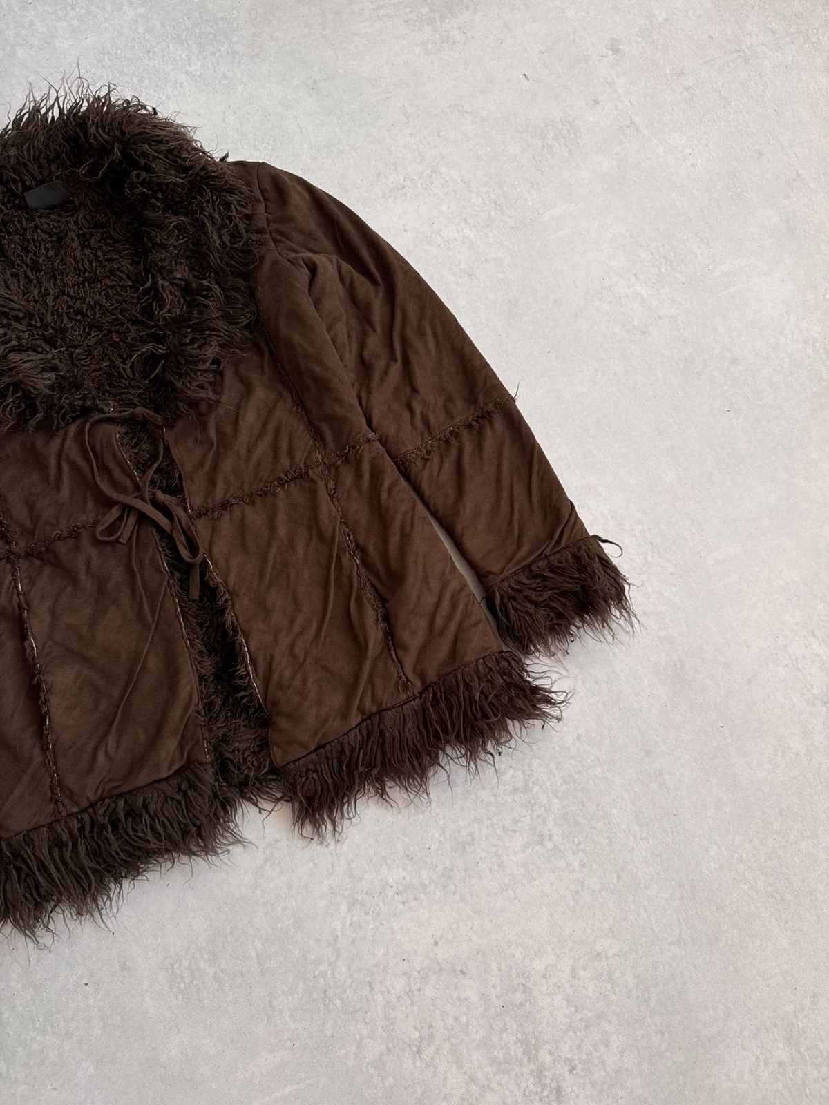If Six Was Nine Avant-Garde Vintage Faux Fur Fuzzy Y2K Women’s Jacket Size M / US 6-8 / IT 42-44 - 4 Thumbnail