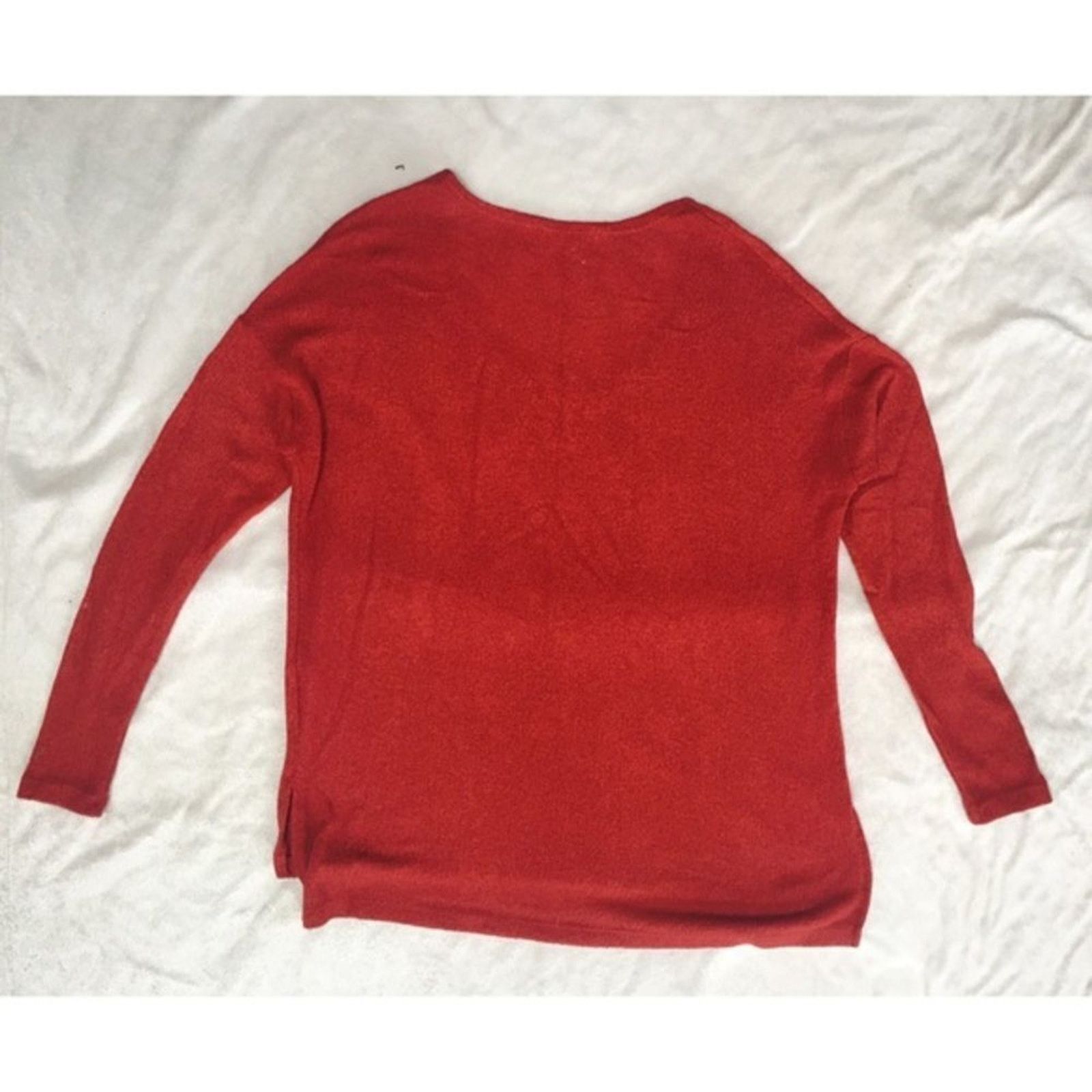Urban Outfitters Project Social T Red Long Sleeve Knit Shirt | Sz S Size S / US 4 / IT 40 - 4 Thumbnail