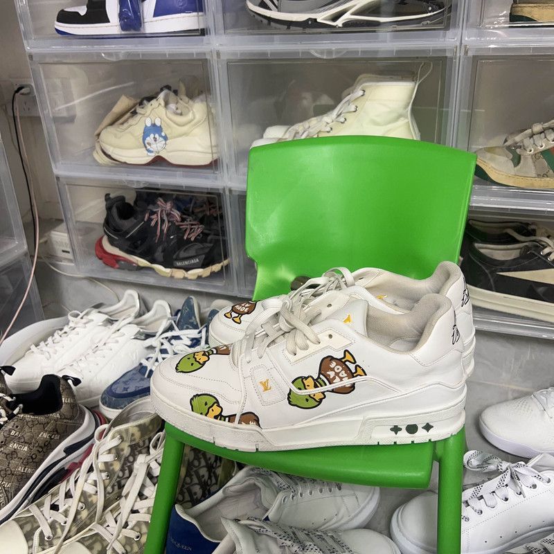 Louis Vuitton Nigo x Louis Vuitton Trendy White Trainer 0089 Size US 9.5 / EU 42-43 - 1 Thumbnail