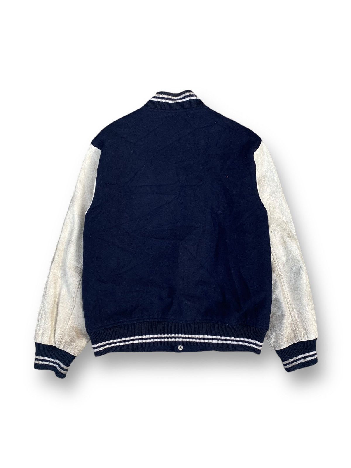 Japanese Brand × Vintage Vintage MACBETH Letterman MB Varsity Wool Leather Jacket.#D1 Size US M / EU 48-50 / 2 - 5 Thumbnail