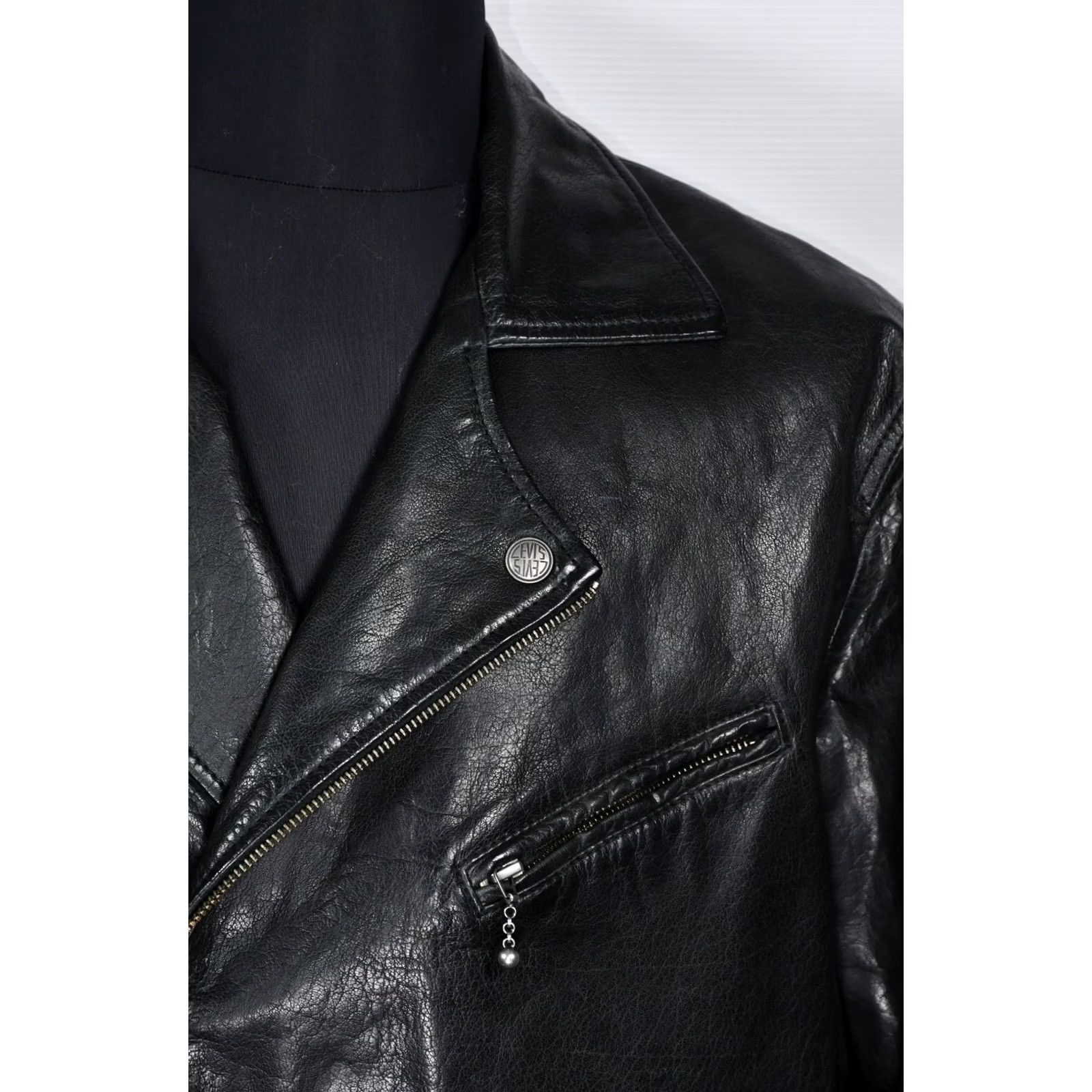 Levi's Levi's Motorcycle Jacket Biker Men's XL Leather Black Size US XL / EU 56 / 4 - 4 Thumbnail