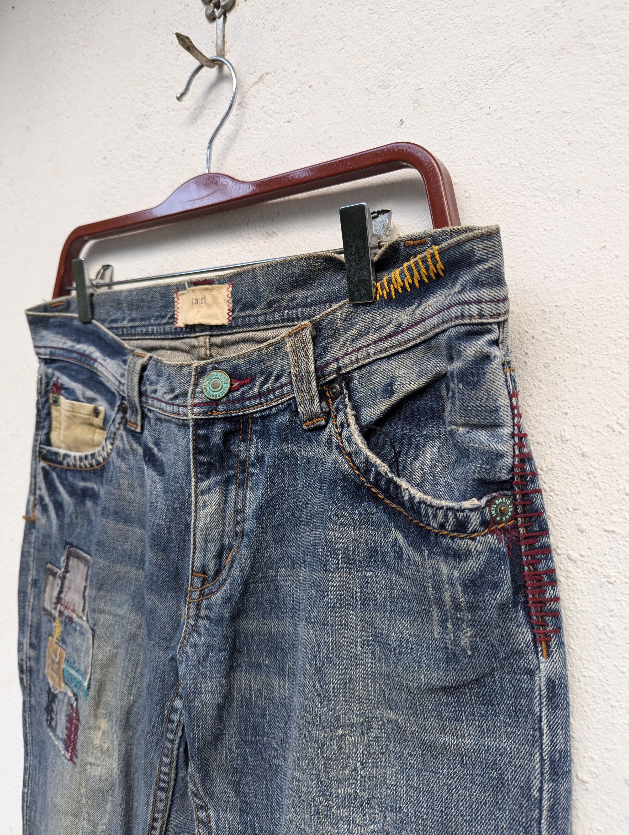 Japanese Brand × Vintage JAPANESE BRAND PATCHES DENIM PANTS Size 31" - 6 Thumbnail