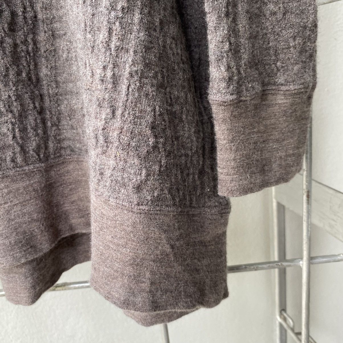 Zucca ZUCCA Brown Textured Knit Pullover Sweater Size M / US 6-8 / IT 42-44 - 10 Thumbnail