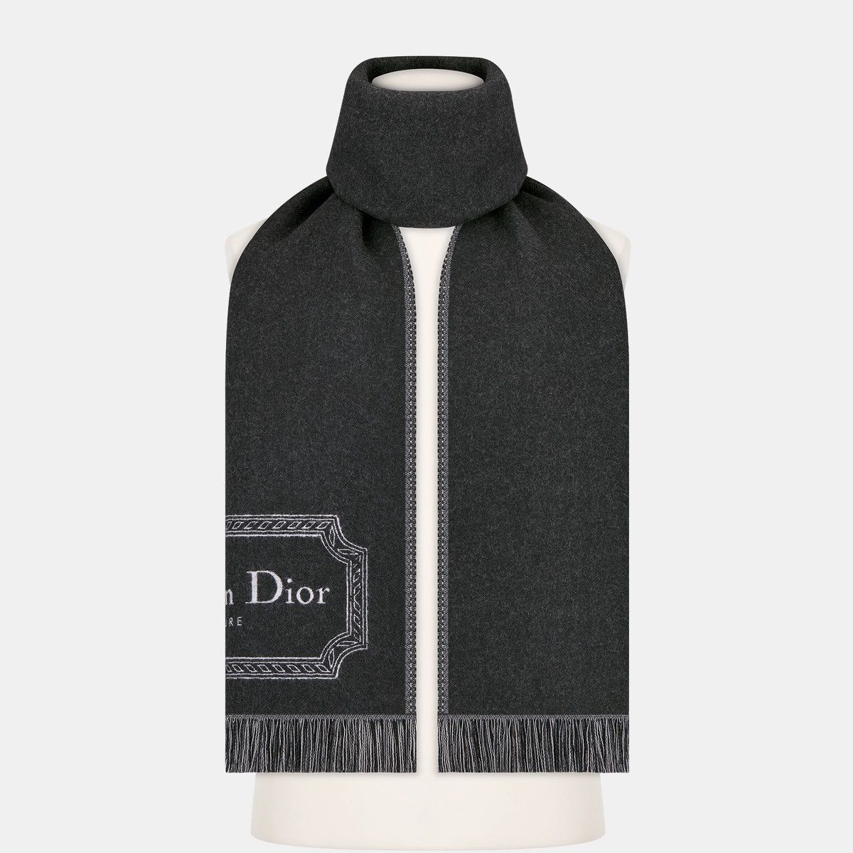 Dior o1bcso1str1224 Size:OS Couture Blanket in Anthracite Grey Size ONE SIZE - 4 Thumbnail