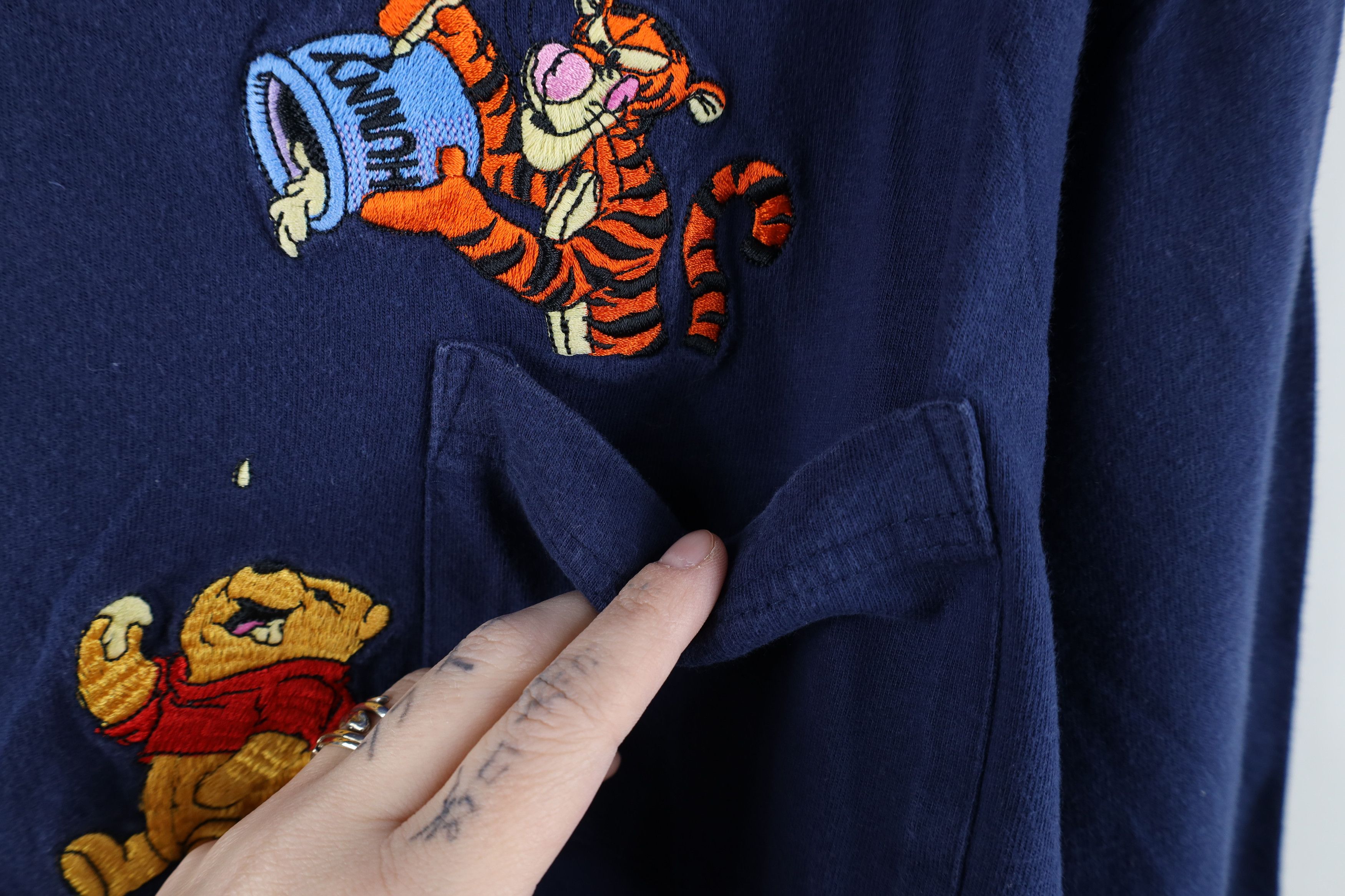 Disney × Vintage Vintage 90s Disney Winnie the Pooh Long Sleeve T-Shirt Size US L / EU 52-54 / 3 - 6 Thumbnail