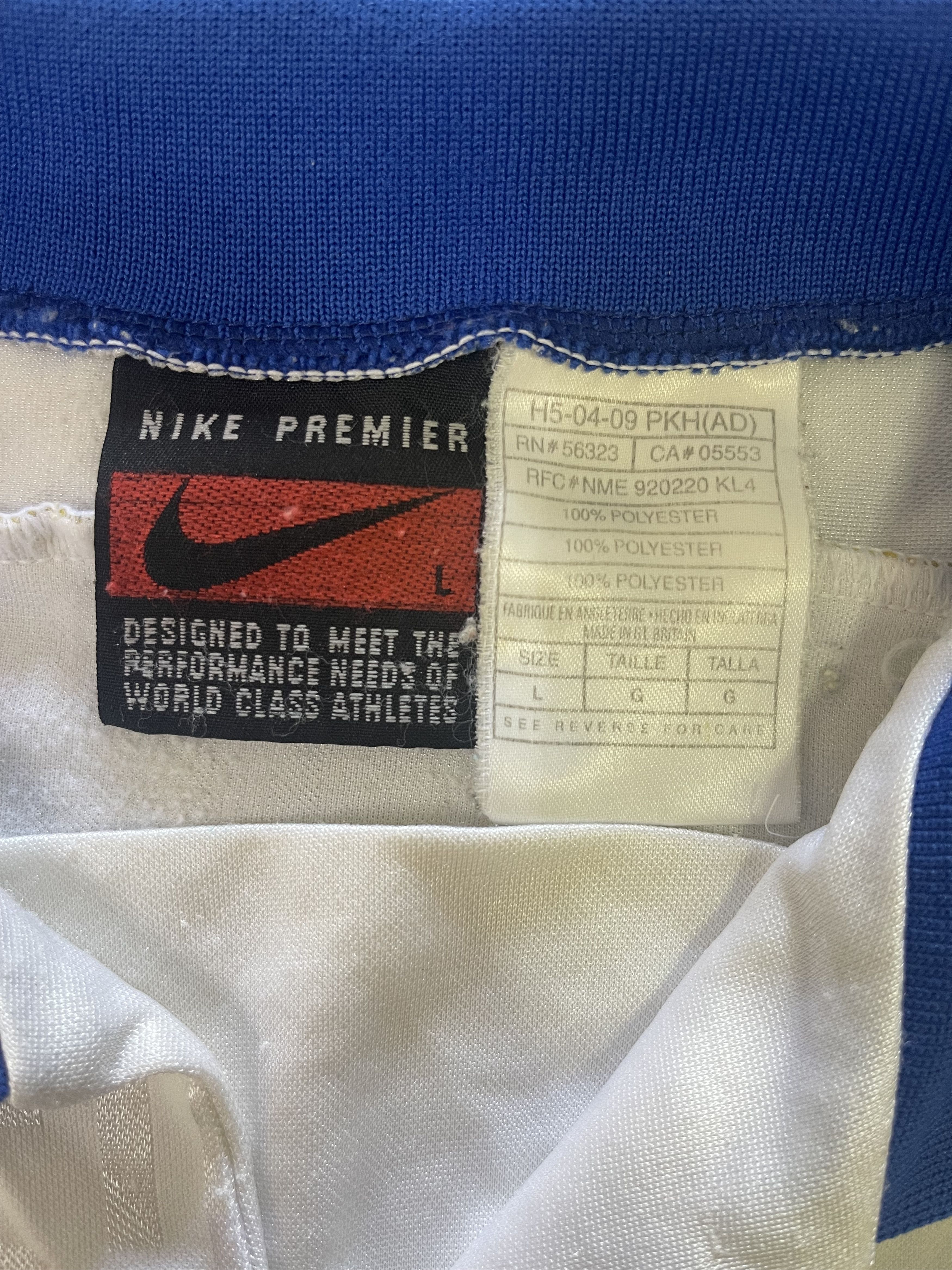 Nike Vintage 1996 Italy Jersey Made in Gt. Britain Size US L / EU 52-54 / 3 - 9 Thumbnail