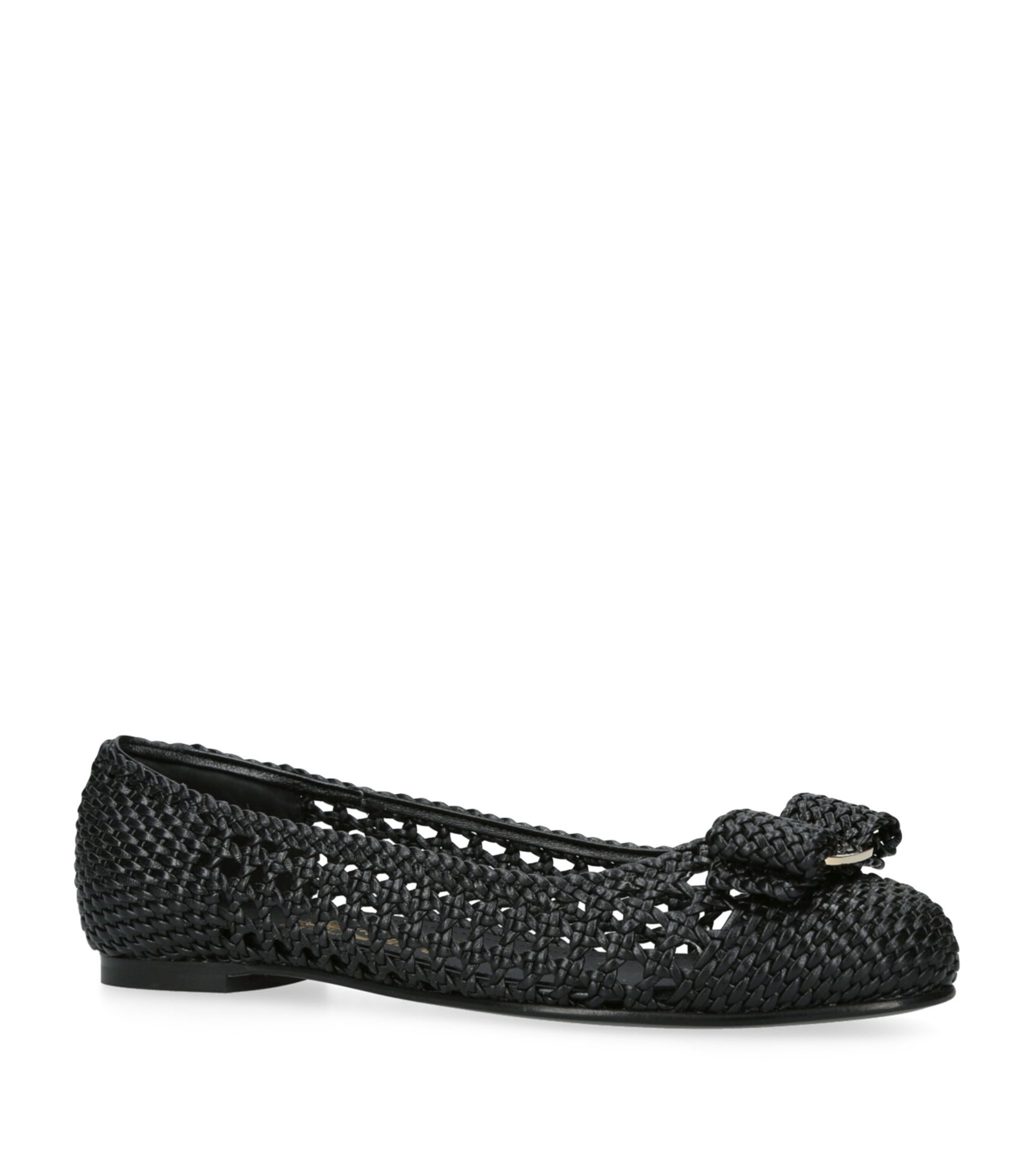 Salvatore Ferragamo o1s1rm0924 Varina Ballet Flats in Black Size US 8.5 / IT 38.5 - 3 Thumbnail