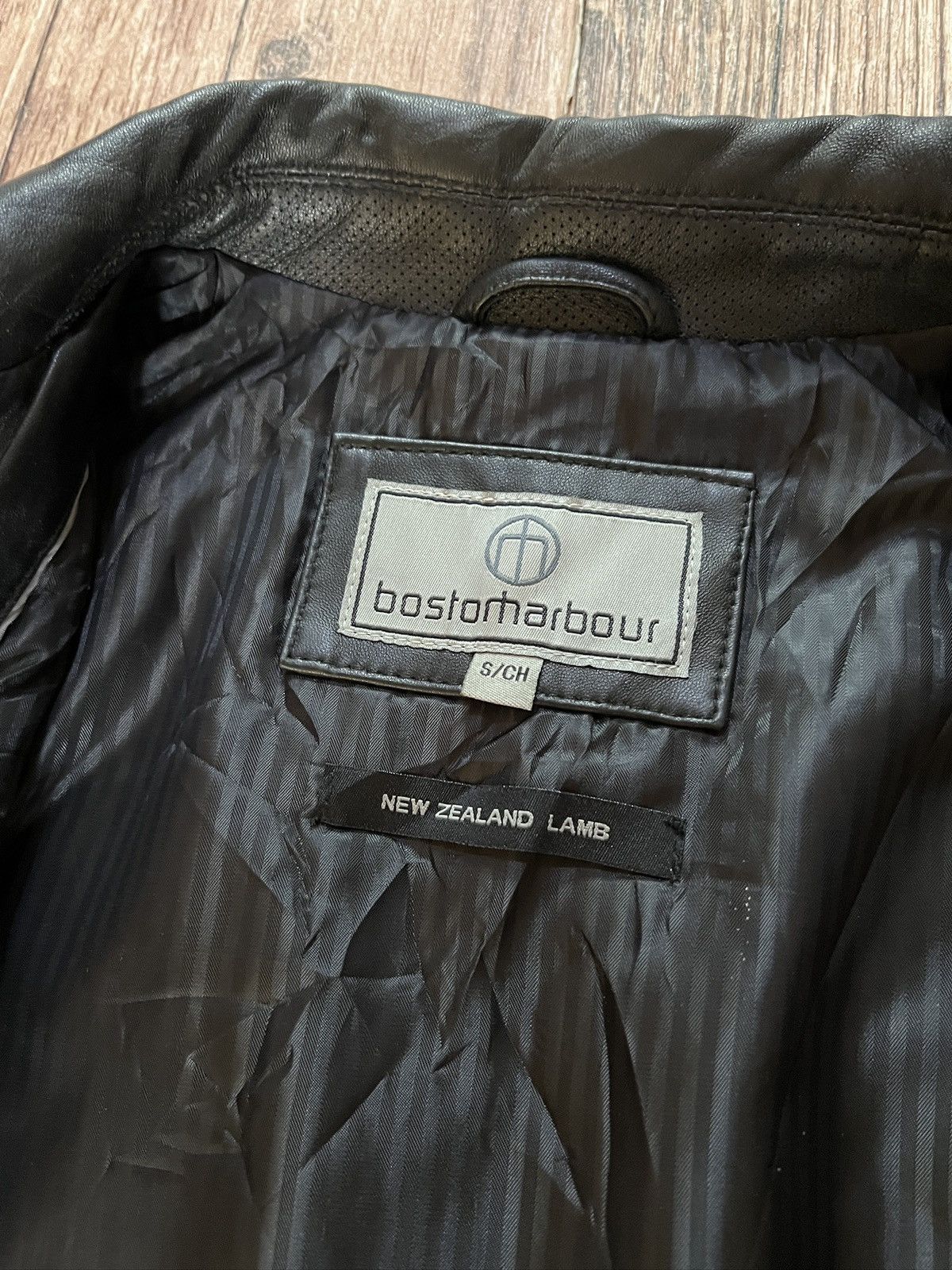 Vintage Boston Harbour Leather Jacket BNWT Size US M / EU 48-50 / 2 - 5 Thumbnail