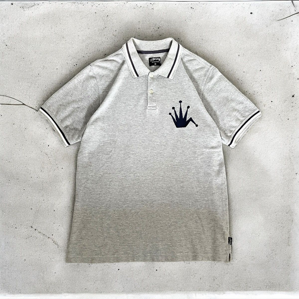 Stussy Stussy 00s Vintage Crown Polo Shirt Size US M / EU 48-50 / 2 - 1 Thumbnail