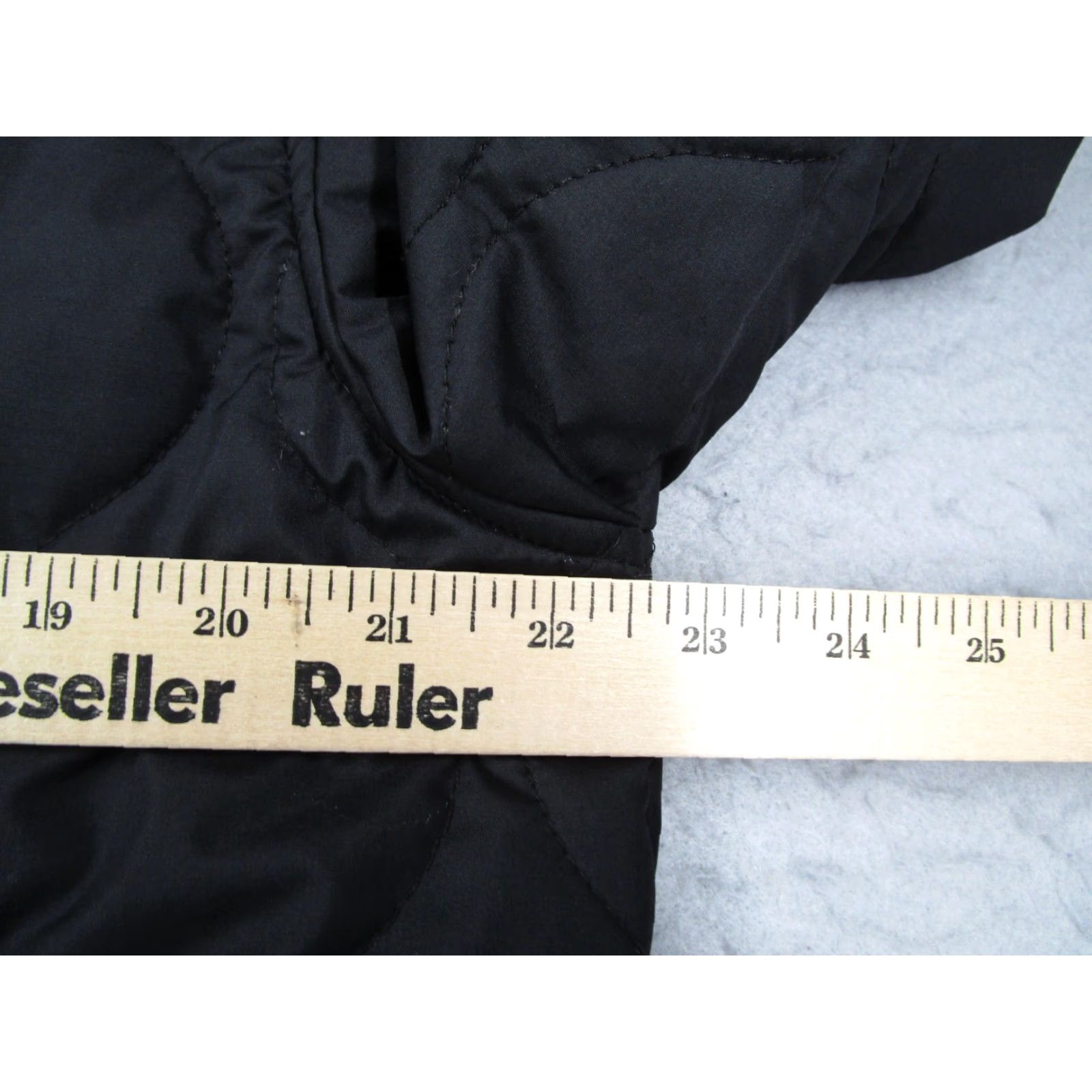 Logo 7 Analog Jacket Mens Large Black Quilted Bomber Full Zip Ribbed Hem Cuffs Logo Size US L / EU 52-54 / 3 - 7 Thumbnail