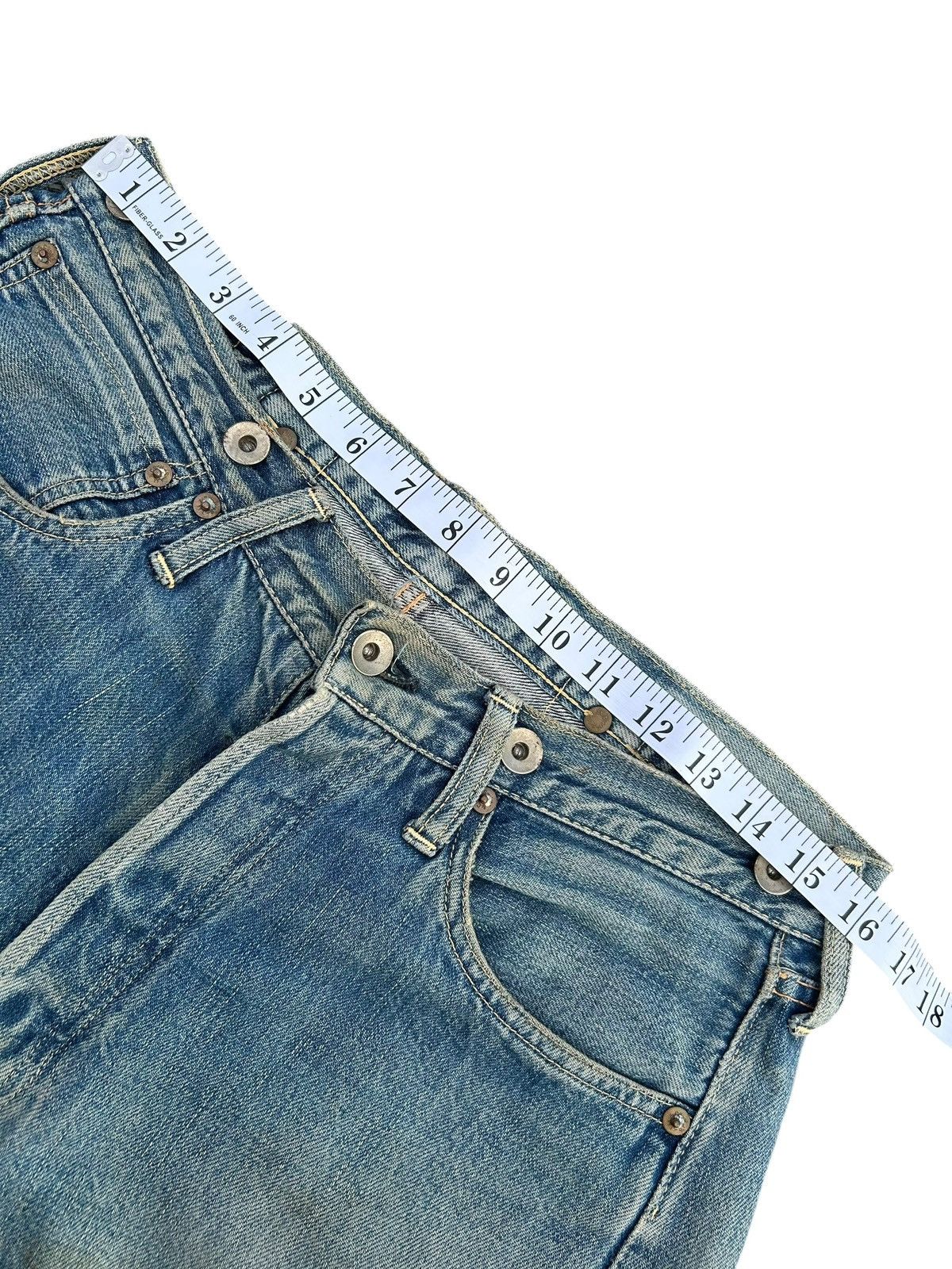 Kapital Thrashed Vintage JOE McCOY Selvedge Buckle Back Denim Jeans Size US 32 / EU 48 - 16 Thumbnail