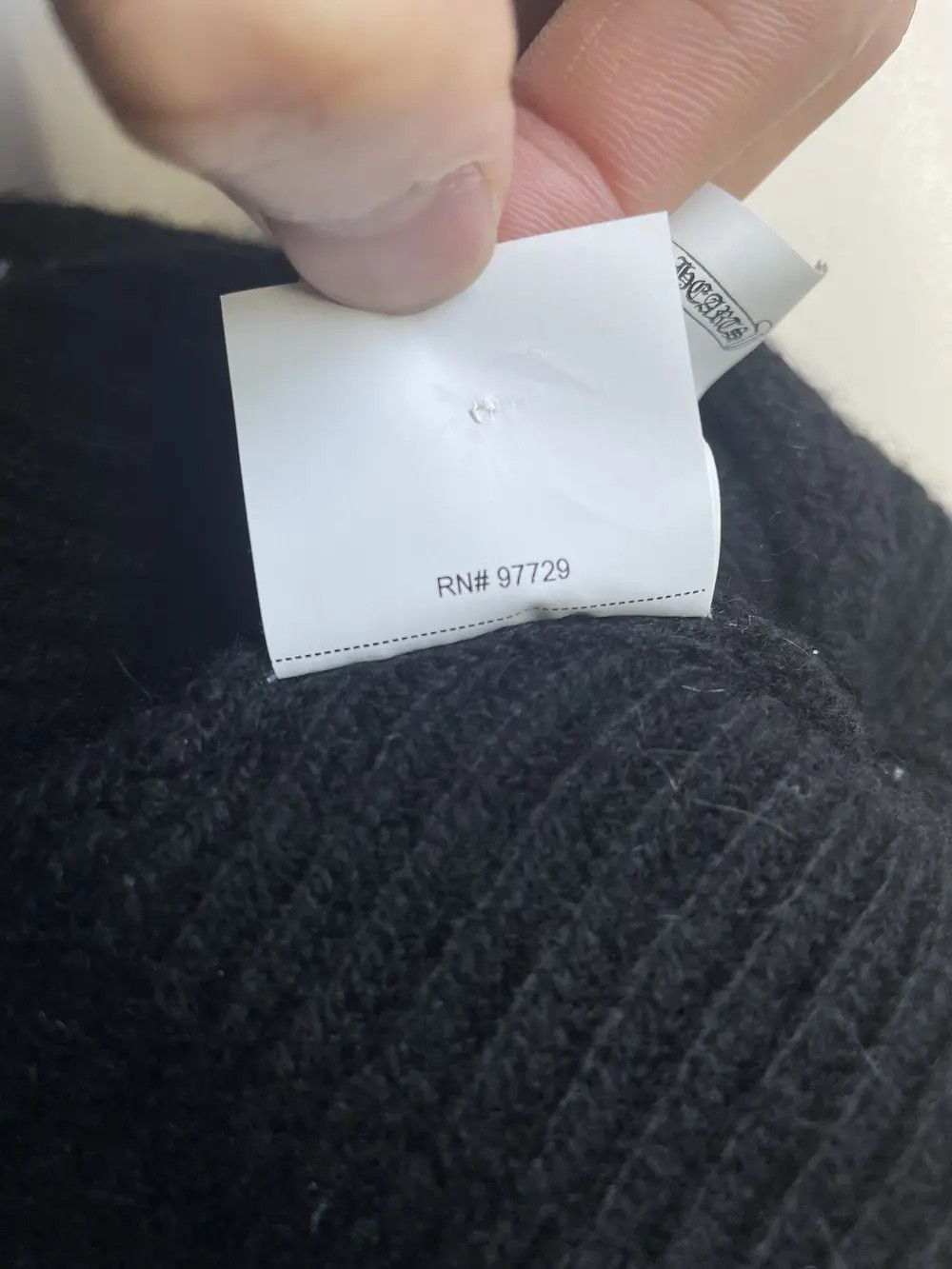 Chrome Hearts Chrome Hearts Cashmere CH Cross LOGO Black Beanie Size ONE SIZE - 8 Thumbnail