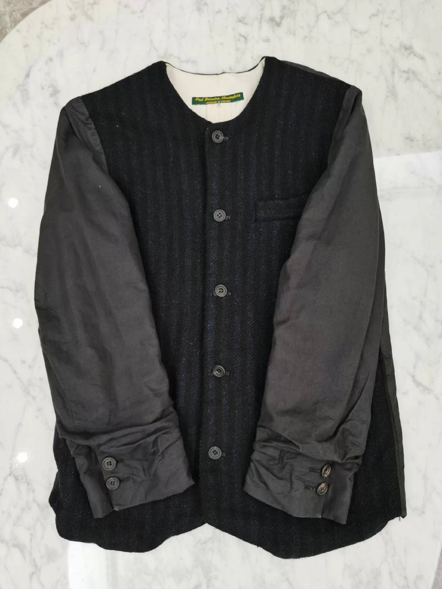 Paul Harnden Shoemakers Paul Harnden Collarless Color Blocked XS Jacket (Hidden) Size US XS / EU 42 / 0 - 5 Thumbnail