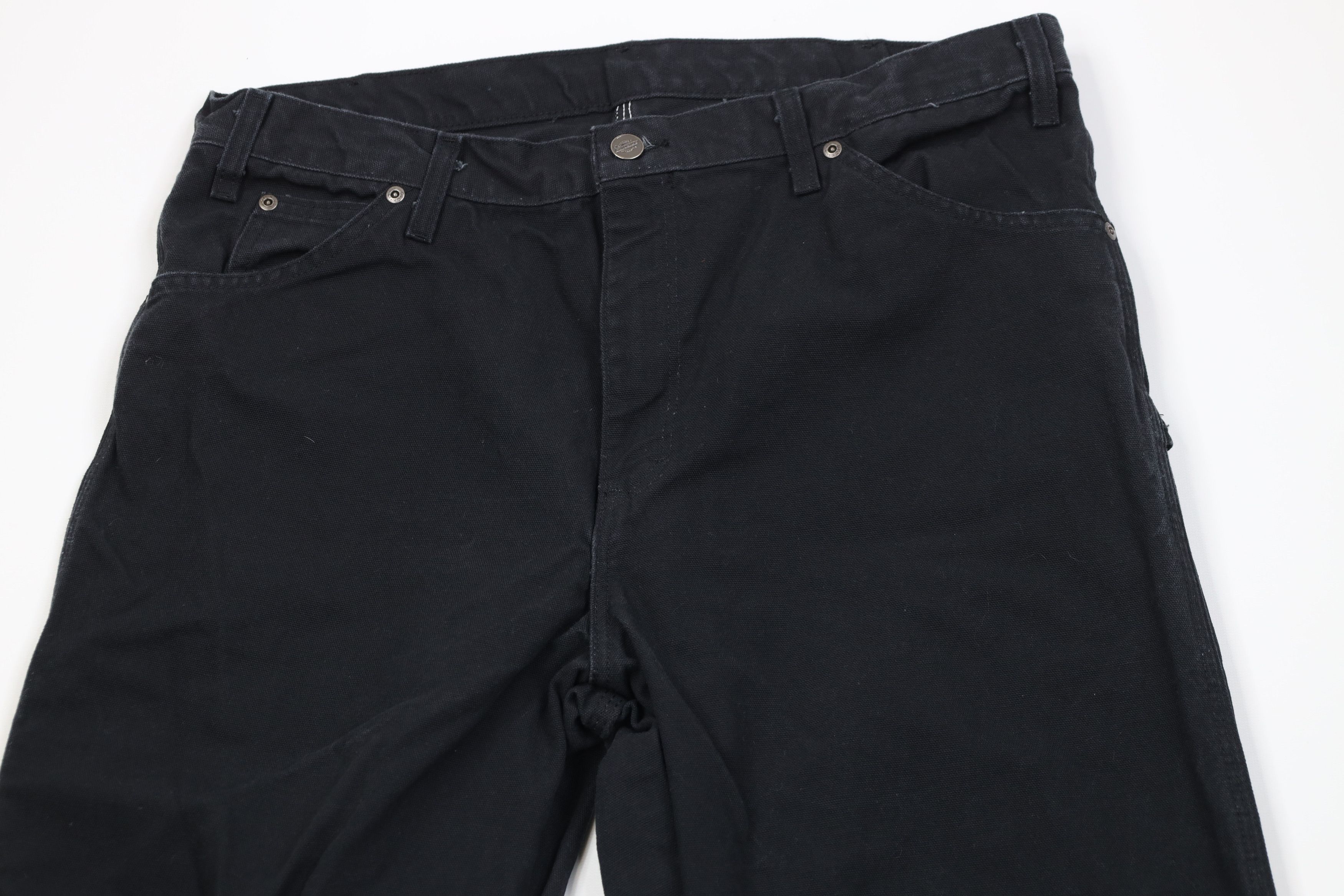 Dickies Vintage Y2K Dickies Wide Leg Dungaree Pants Black Cotton Size US 36 / EU 52 - 2 Thumbnail