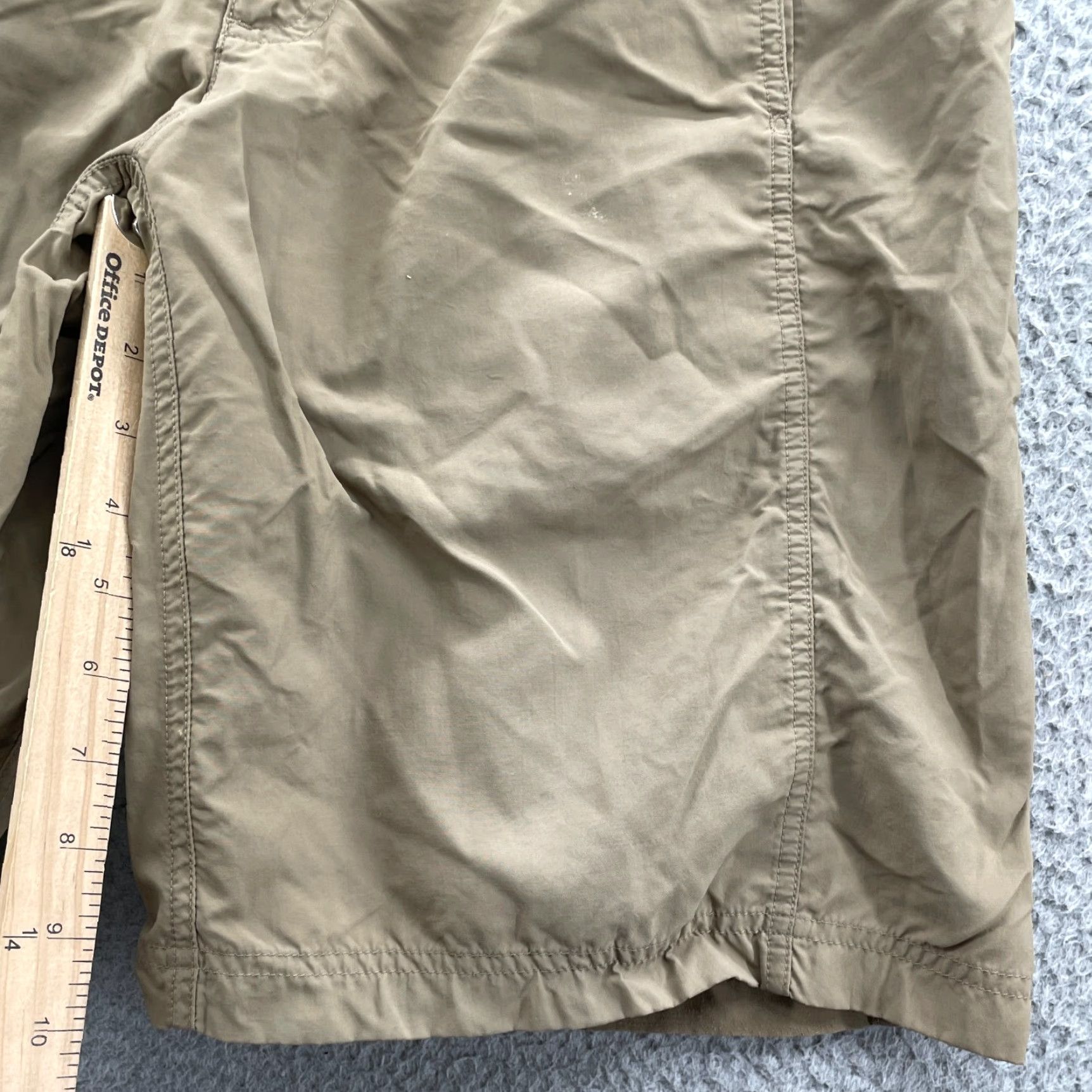 Patagonia Cargo Short Men Medium Beige Belted Pockets 30 Cargo Style Gorpcore Outdoor Hiking Shorts Mens