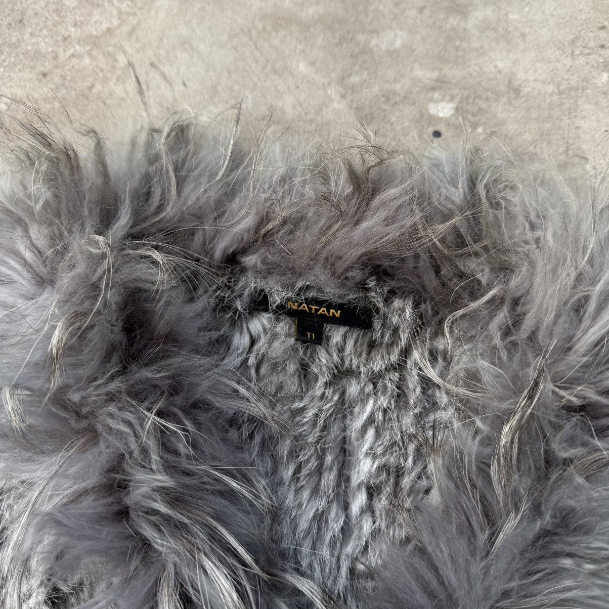 Japanese Brand Natan Belgium Real Rabbit Fur Cropped Blouse Size S / US 4 / IT 40 - 5 Thumbnail