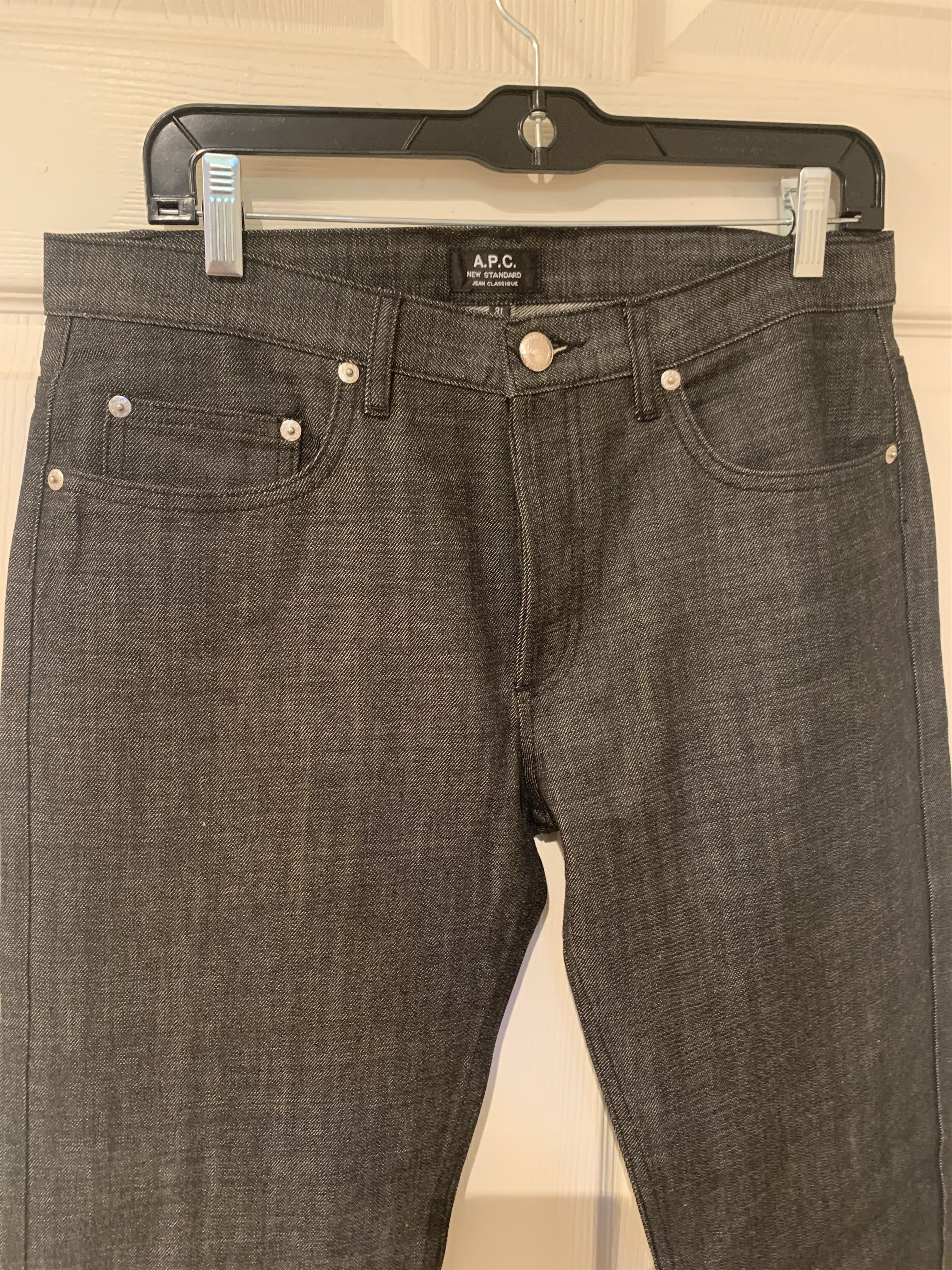 A.P.C. APC New Standard Black Denim Size US 31 - 2 Thumbnail