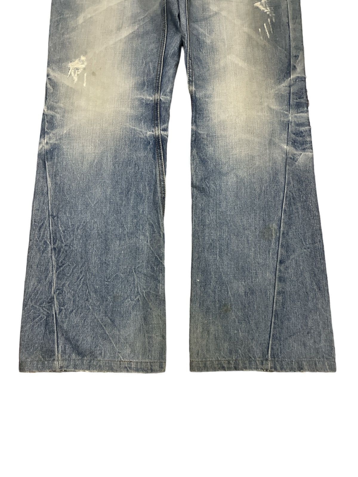 Japanese Brand × Vintage RIPPED‼️GET USE DISTRESSED DENIM PANT Size US 34 / EU 50 - 4 Thumbnail
