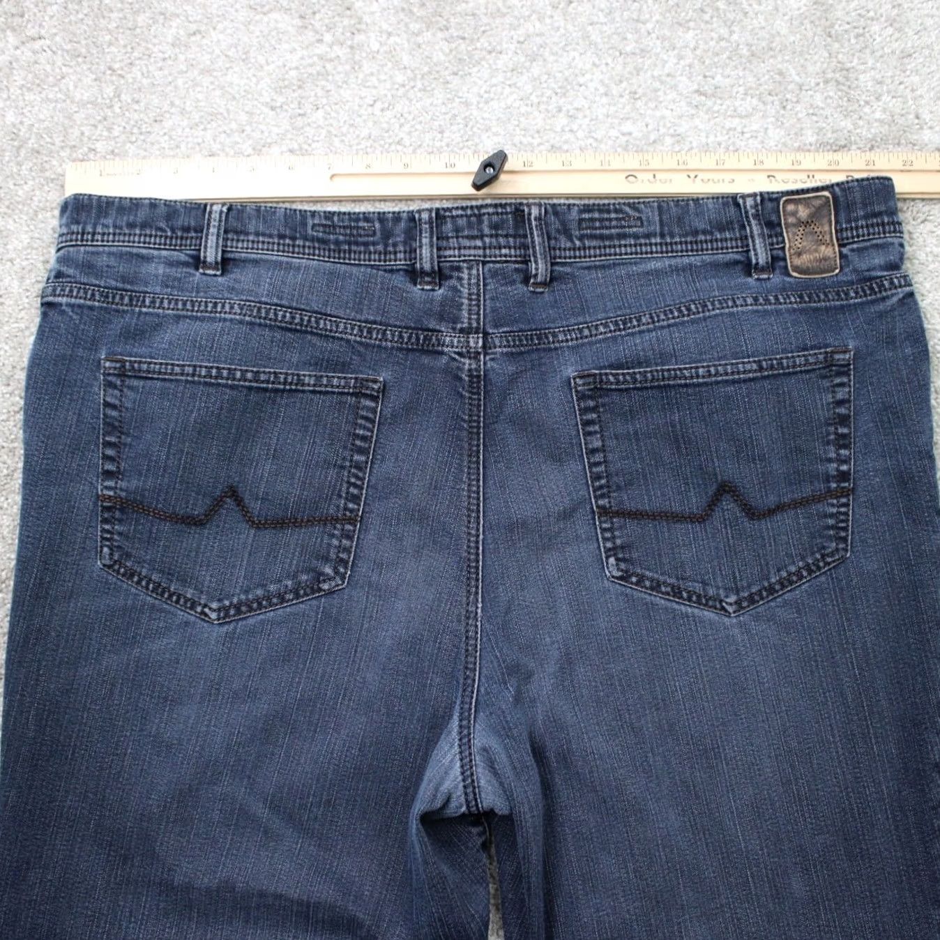 Vintage ALBERTO Tommy Jeans Mens 44x30 Blue Comfort Fit 5-Pocket Denim T400 Stretch Jeans Size US 44 / EU 60 - 7 Thumbnail