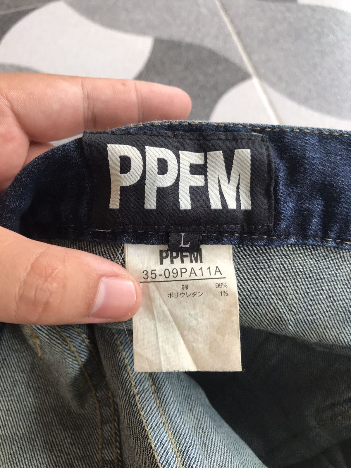 If Six Was Nine × Japanese Brand × PPFM PPFM Curved Washed Denim Size US 32 / EU 48 - 10 Thumbnail