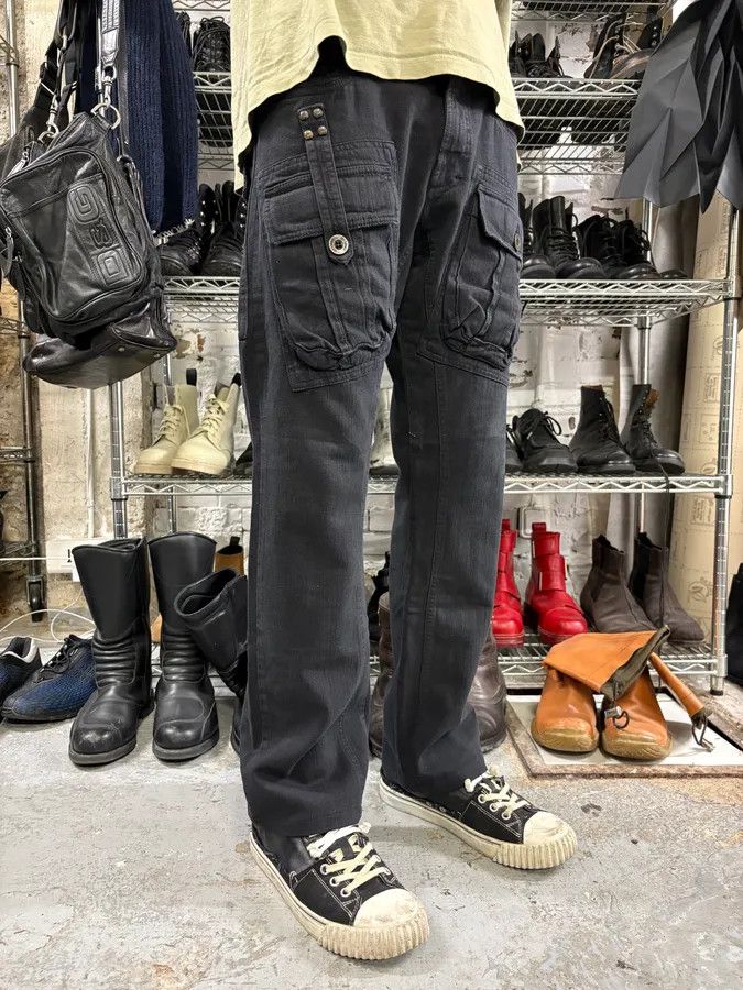 Roberto Cavalli AW2005 Cavalli Black Cargo Pants Size US 30 / EU 46 - 3 Thumbnail