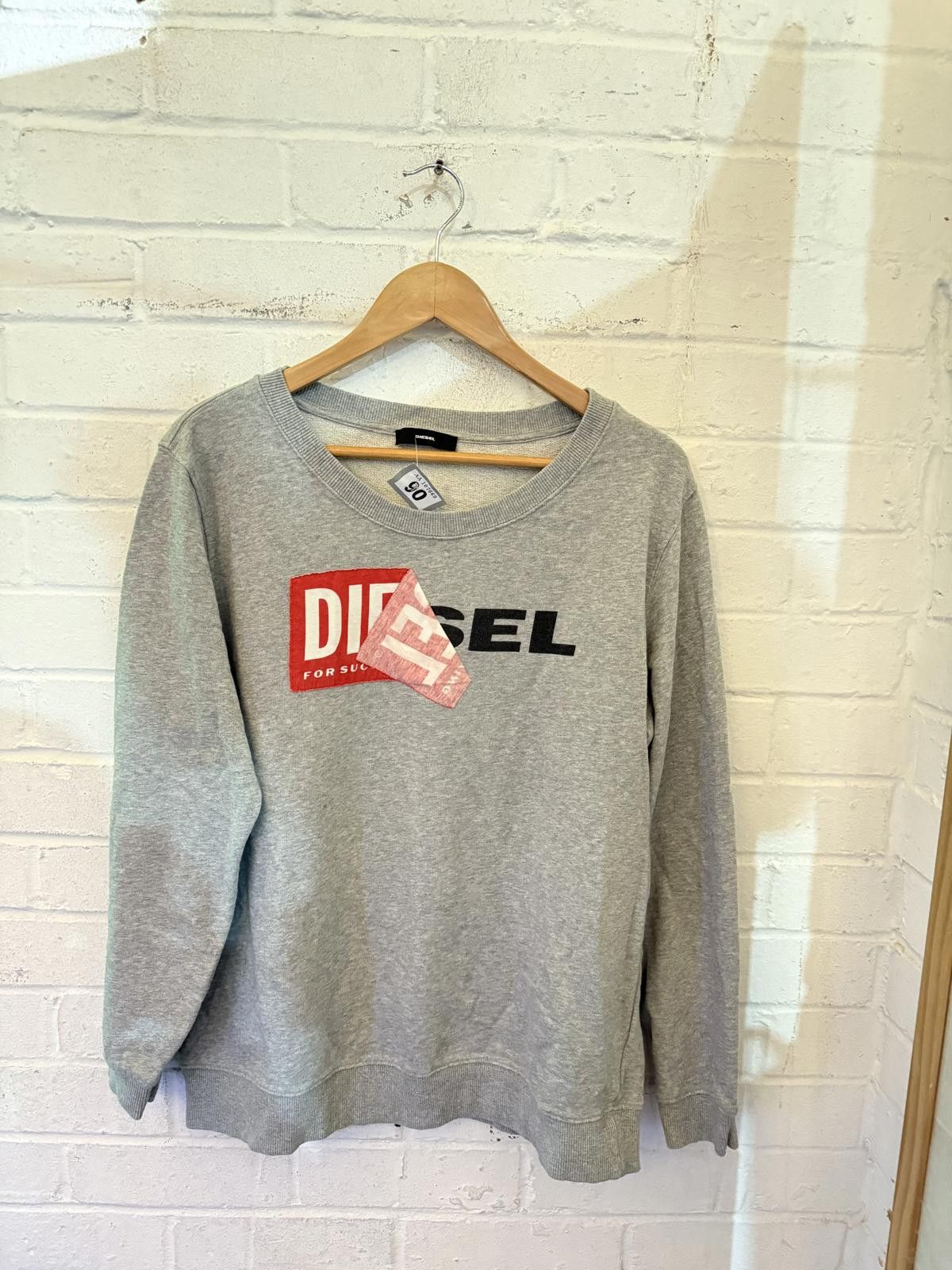 Diesel Diesel Grey Men's Sweatshirt Size 90 Size US M / EU 48-50 / 2 - 1 Thumbnail