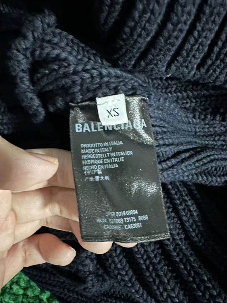Balenciaga Balenciaga Blue Sweater Patch Coke Hoodie Size US XS / EU 42 / 0 - 3 Thumbnail