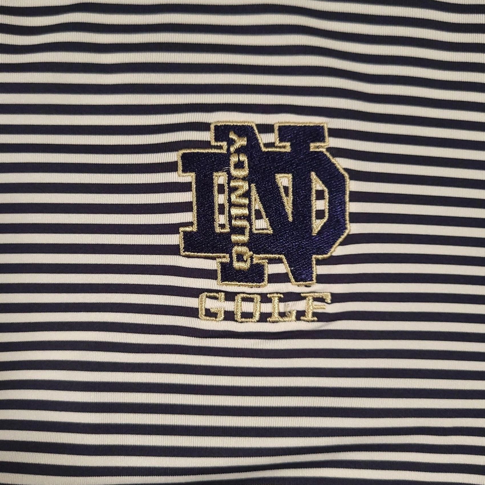 Footjoy FootJoy Polo Shirt Mens XL Striped Navy White Golf Performance Lightweight Size US XL / EU 56 / 4 - 5 Thumbnail