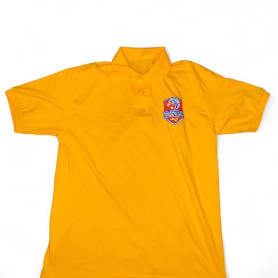 Other Vintage Yellow Flight Polo Shirt with Embroidered Logo Size US M / EU 48-50 / 2 - 2 Thumbnail