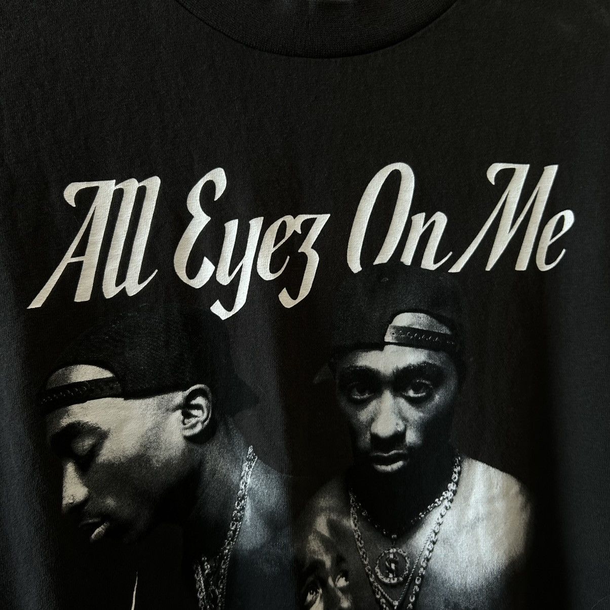Rap Tees Mens Tupac 2Pac All Eyes On Me Rap Tee big logo Size US S / EU 44-46 / 1 - 3 Thumbnail