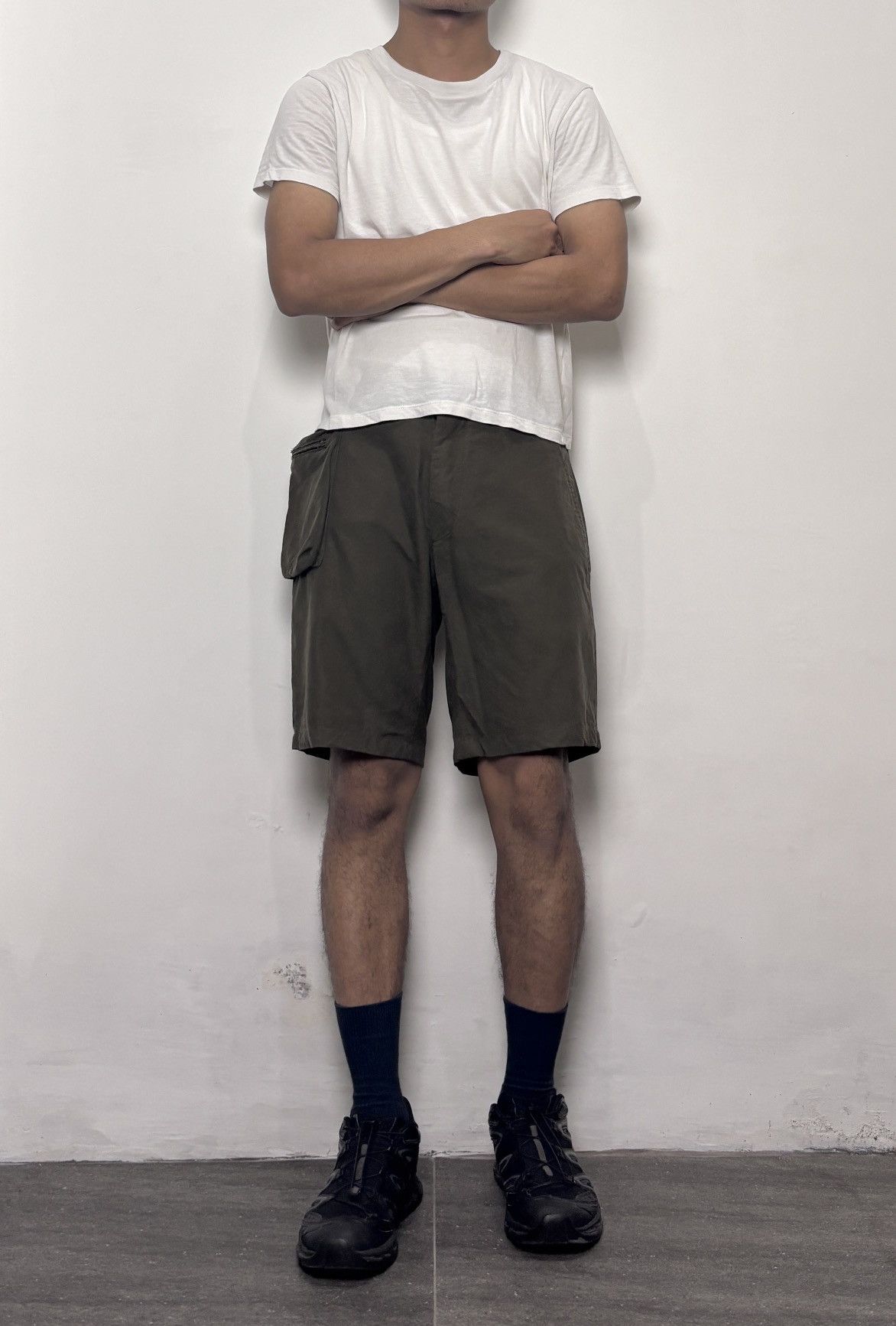 Dirk Bikkembergs FREE TAX! 2000s 3D Pocket Cargo Short Pants Size US 29 - 1 Thumbnail