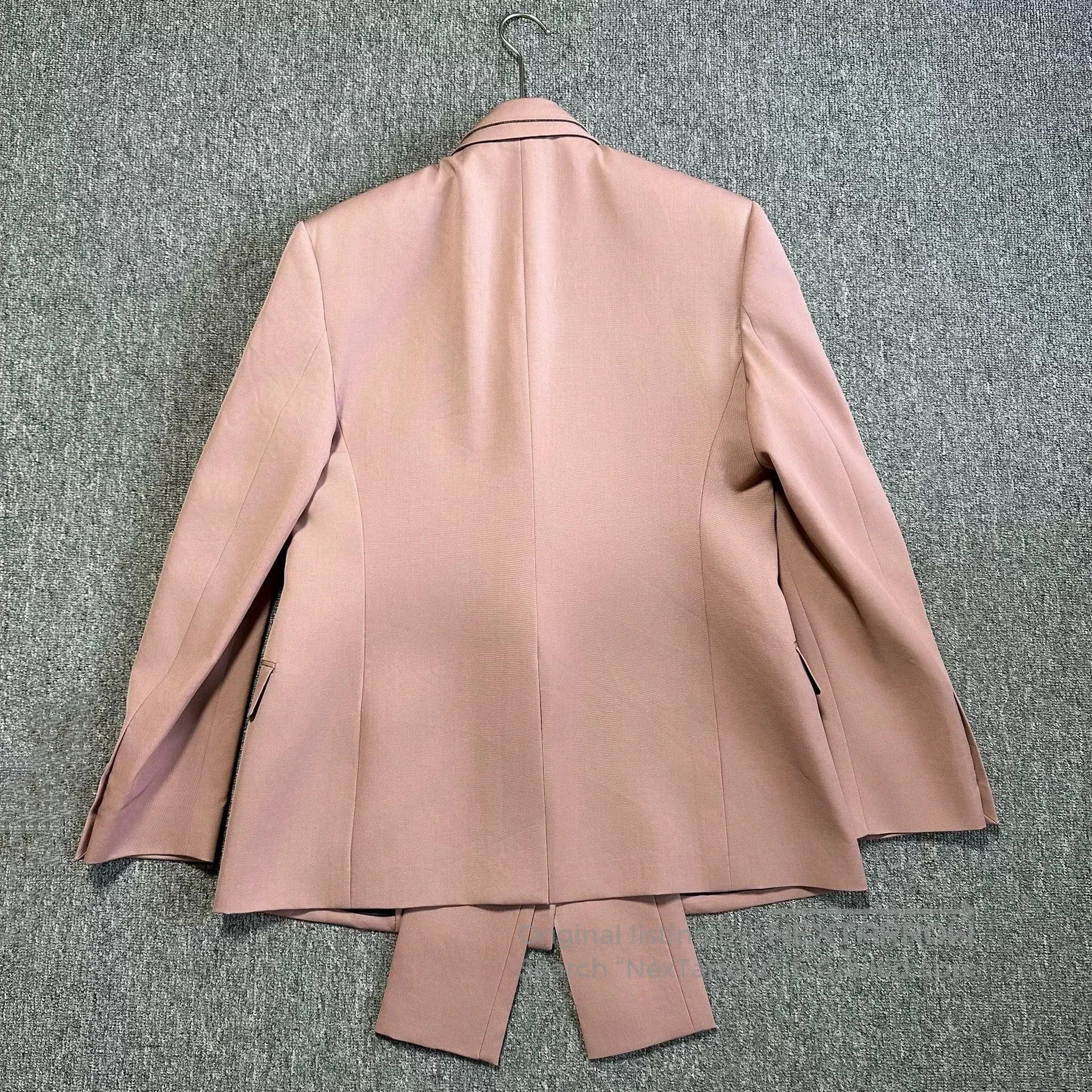 Dior Dior 23SS Structured Pink Wool Jacket. Size US M / EU 48-50 / 2 - 2 Thumbnail
