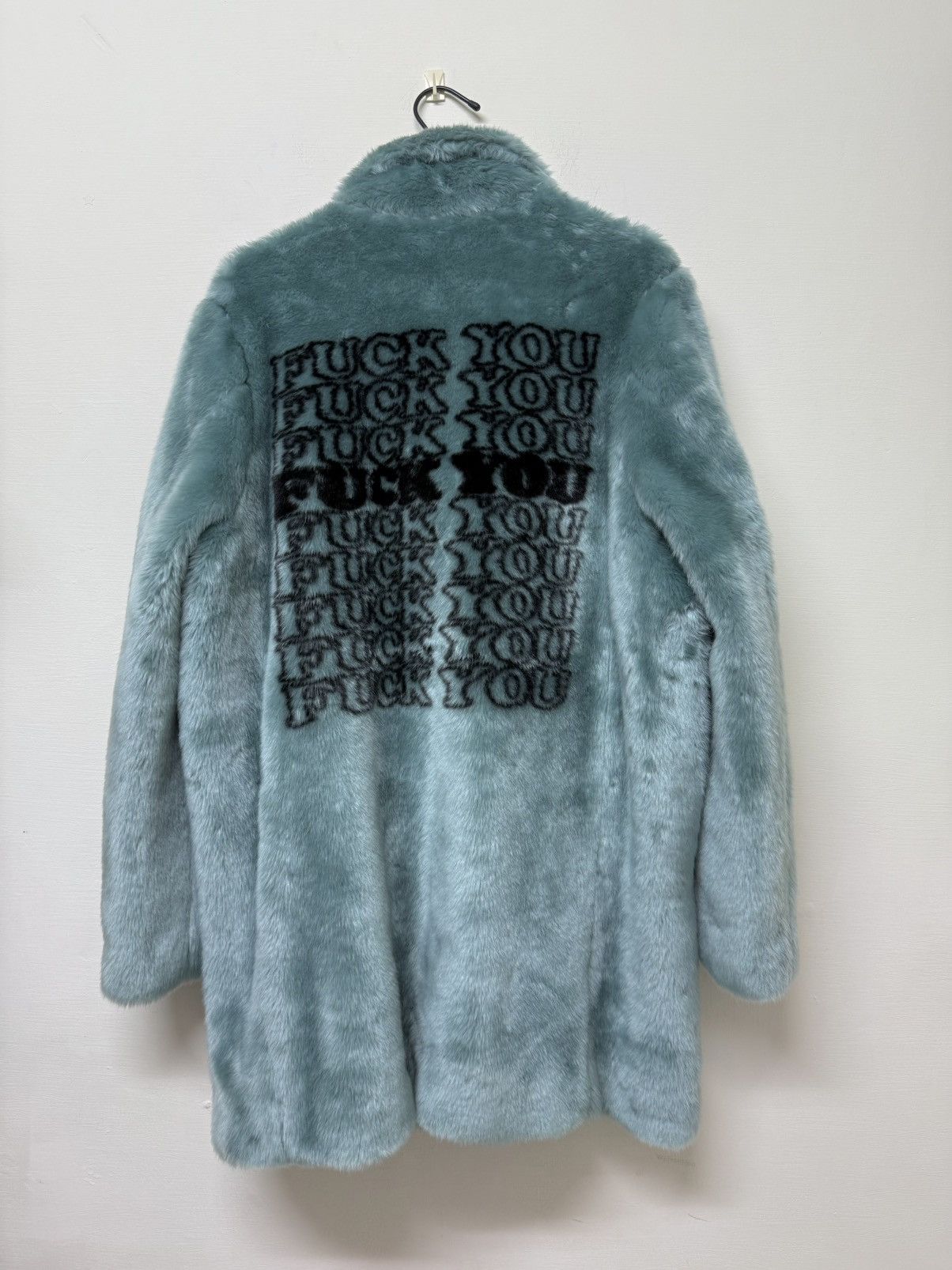 Hysteric Glamour Supreme Fuck You Faux Fur Coat | Grailed