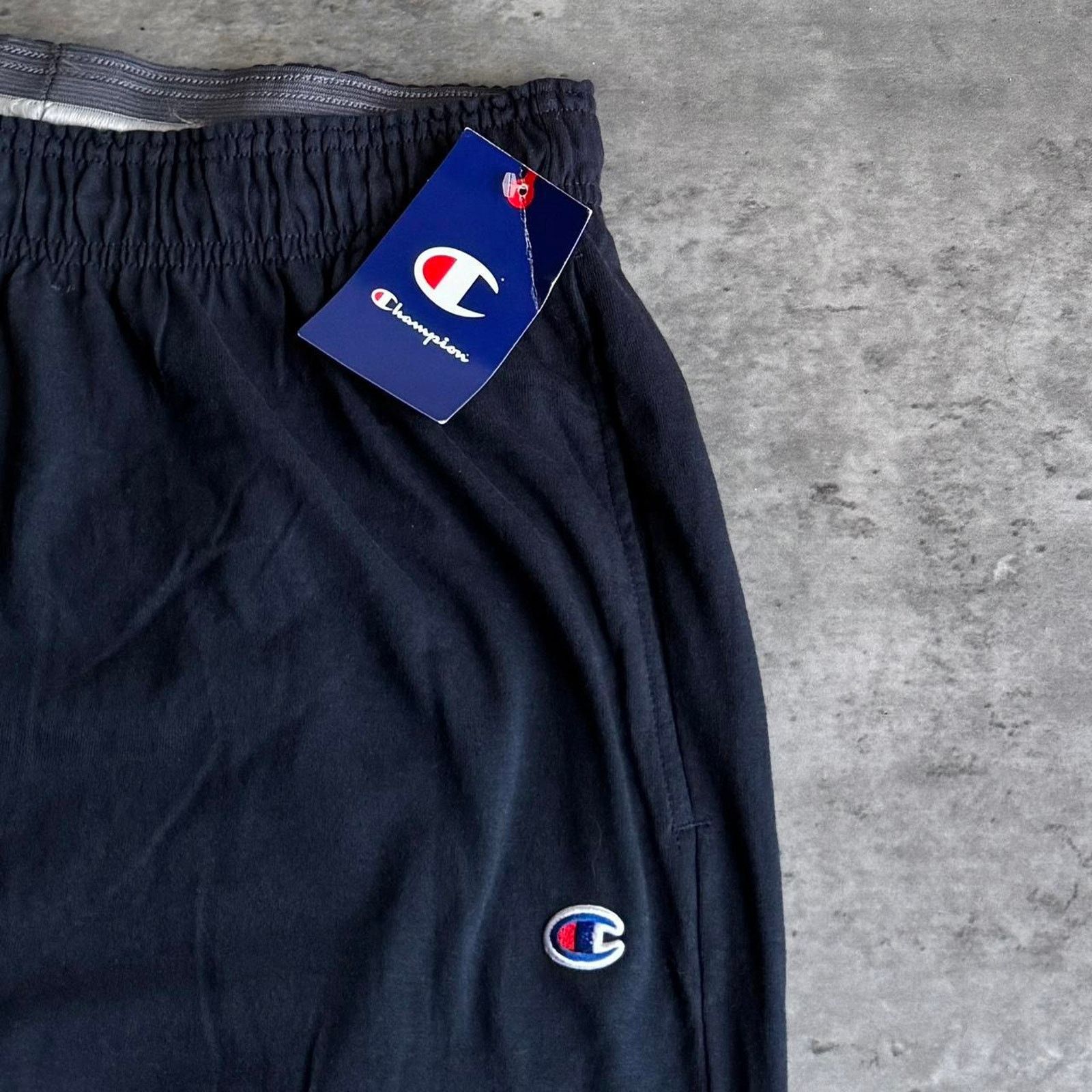 Champion × Vintage Vintage Y2K Champion Navy Blue Grunge Opium Sweatpants Size US 33 - 3 Thumbnail