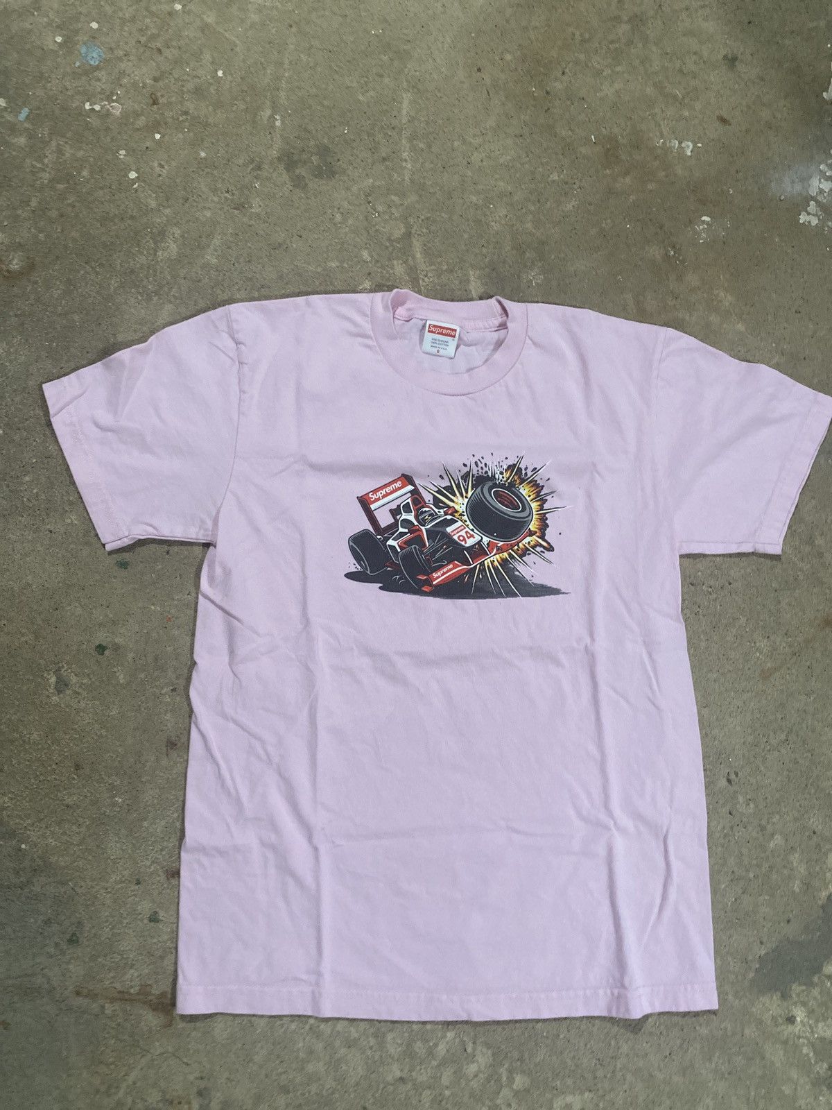 Japanese Brand × Supreme × Vintage Supreme Cotton Graphic Racing Tee Size US S / EU 44-46 / 1 - 2 Thumbnail