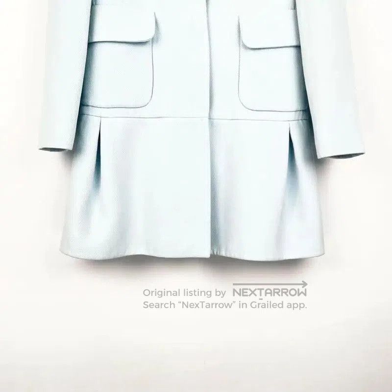 Miu Miu Miu Miu Blue Women's Coat Size S . Size S / US 4 / IT 40 - 4 Thumbnail