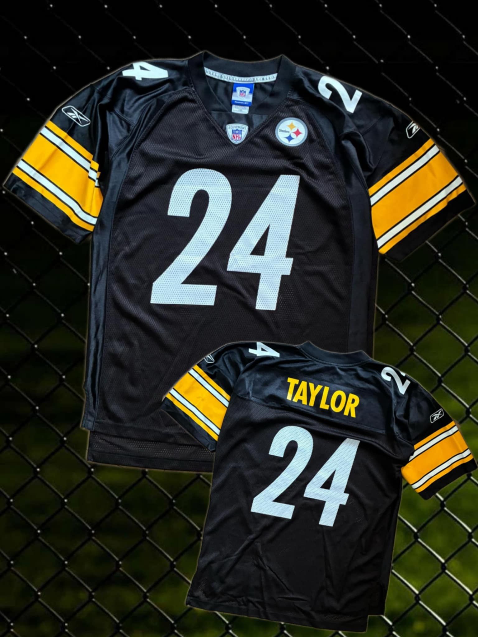 NFL NFL Reebok Taylor Pittsburgh Steelers Jersey Vintage 00s Size US L / EU 52-54 / 3 - 1 Thumbnail