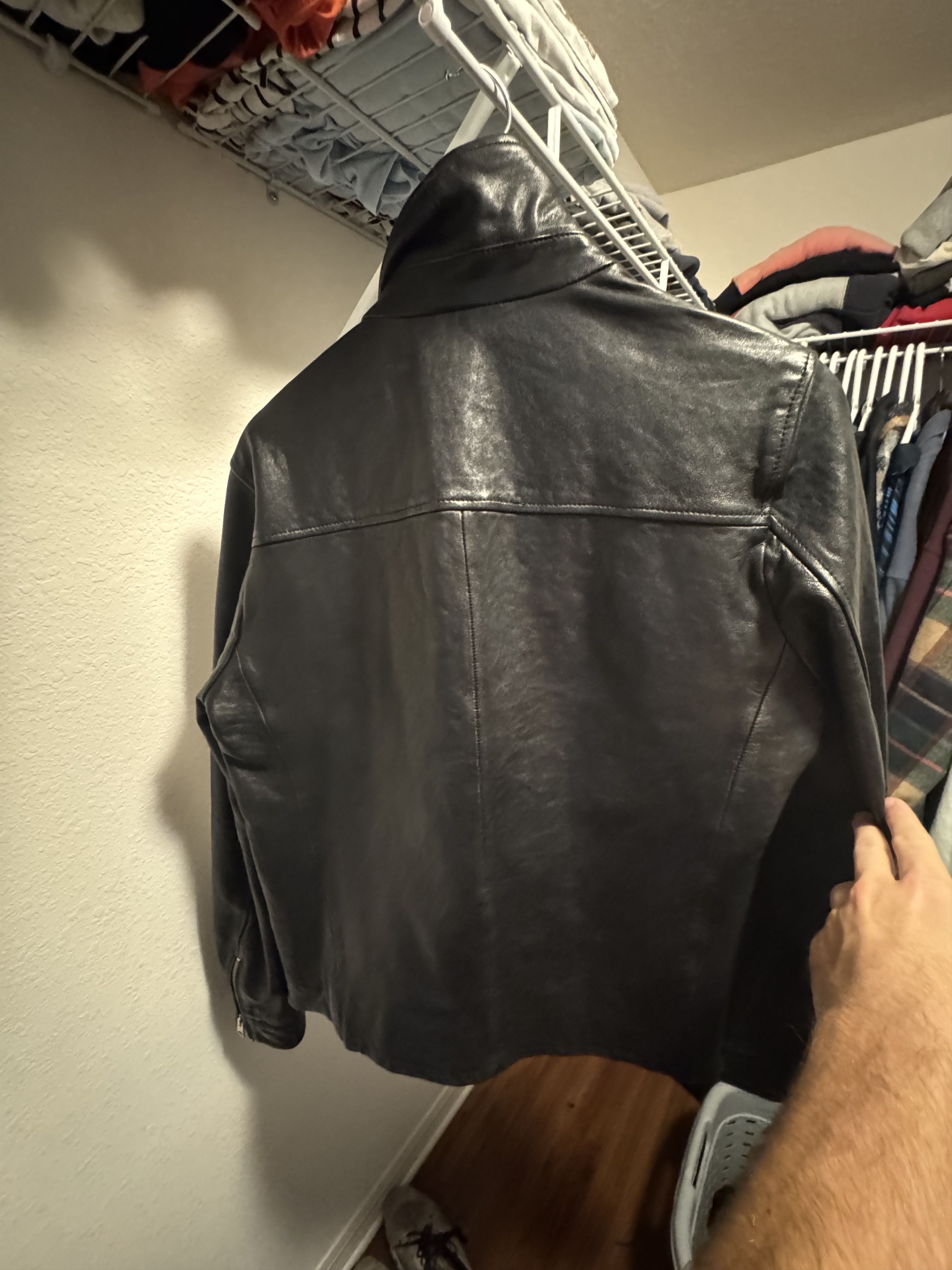 Allsaints AllSaints Calix Leather Jacket – Black Size US M / EU 48-50 / 2 - 4 Thumbnail