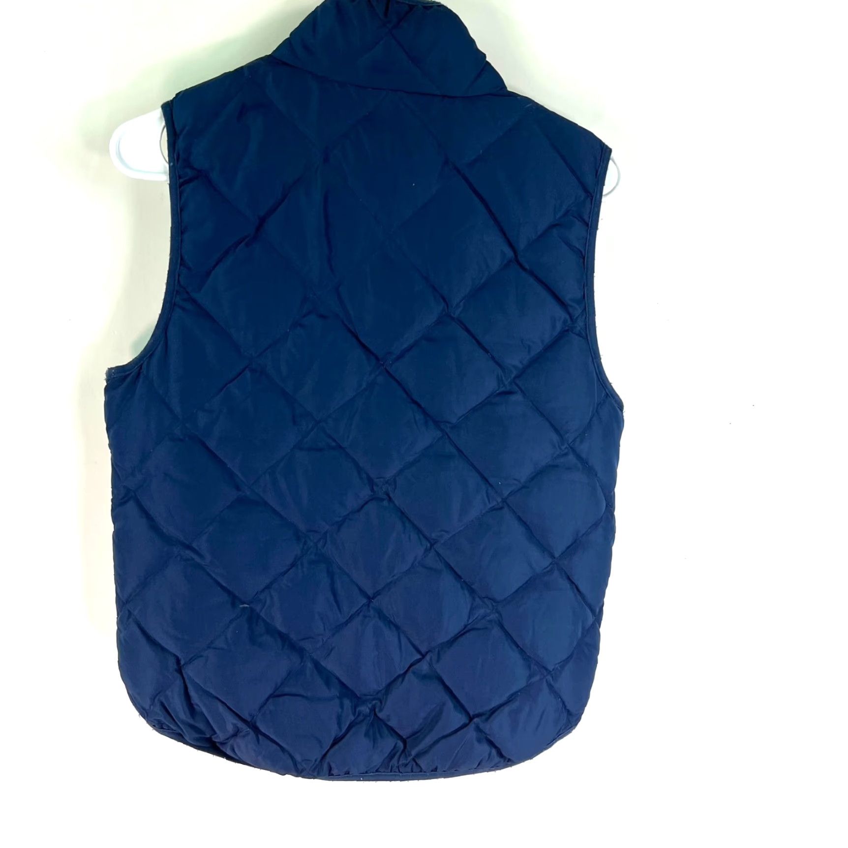 Vintage Woolrich Zipper Pleated Down Vest Women's S Blue Size S / US 4 / IT 40 - 3 Thumbnail