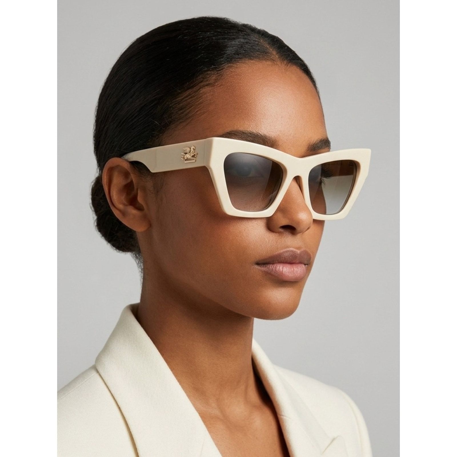 Etro Etro ETRO0050/S 0SZJQR Cream Sunglasses Gradient Lenses Size ONE SIZE - 1 Thumbnail